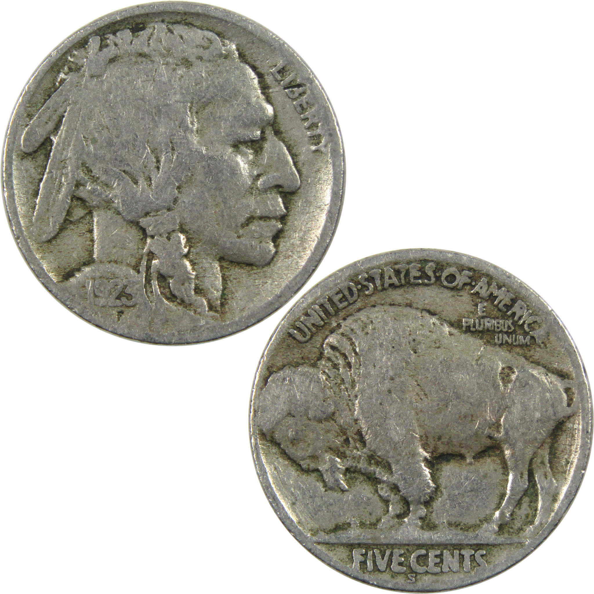 1923 S Indian Head Buffalo Nickel G Good 5c Coin SKU:CPC6322