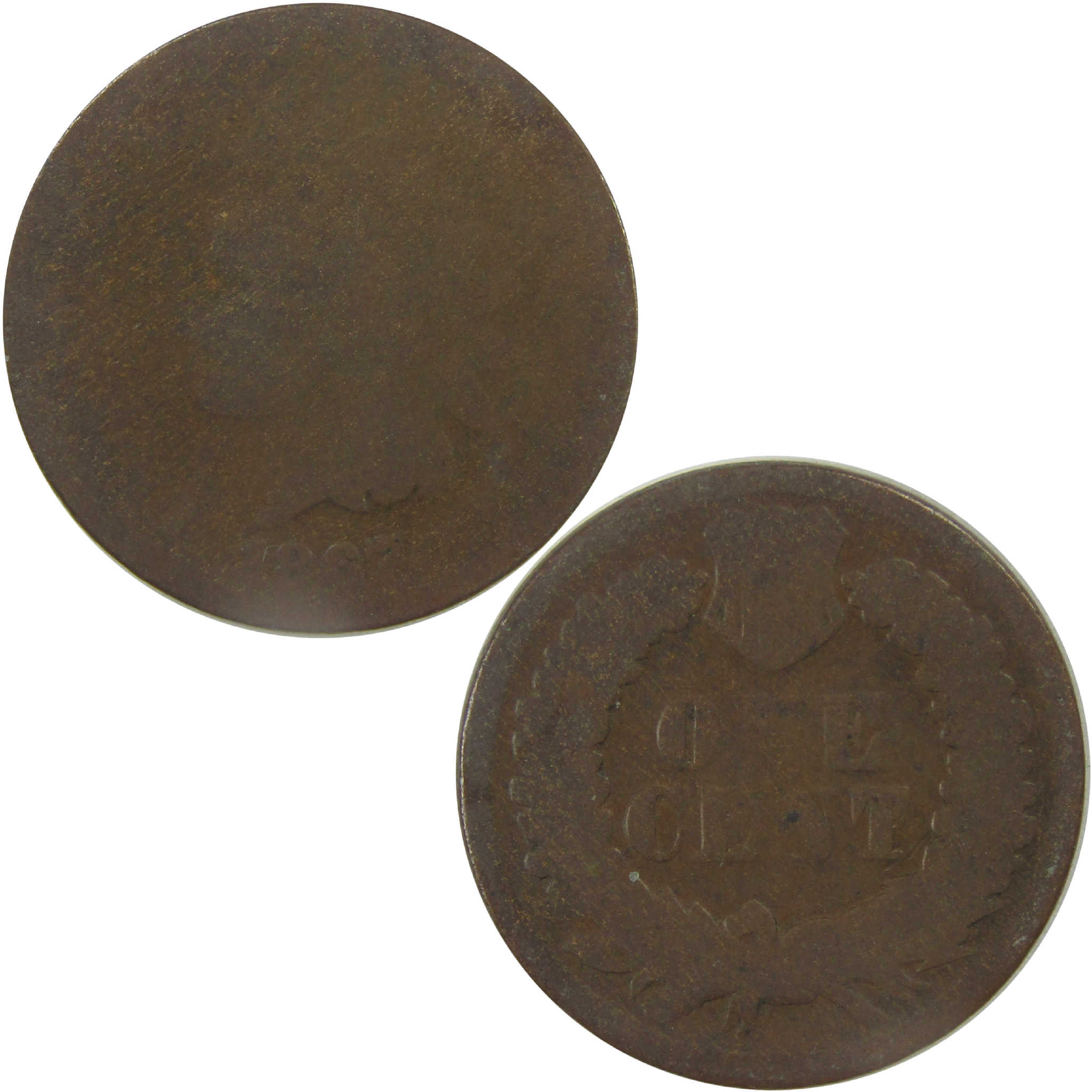 1867 Indian Head Cent AG About Good Penny 1c Coin SKU:I21646