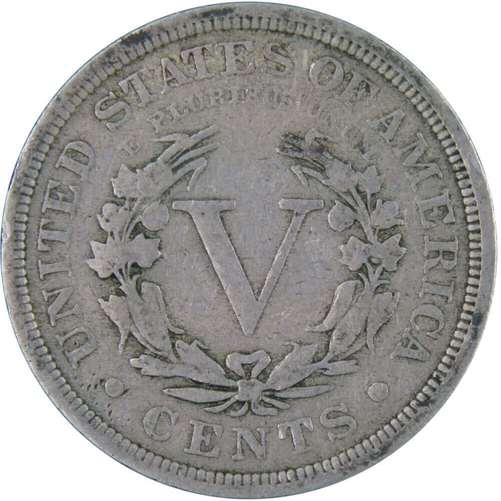 1905 Liberty Head V Nickel AF About Fine 5c Coin Collectible