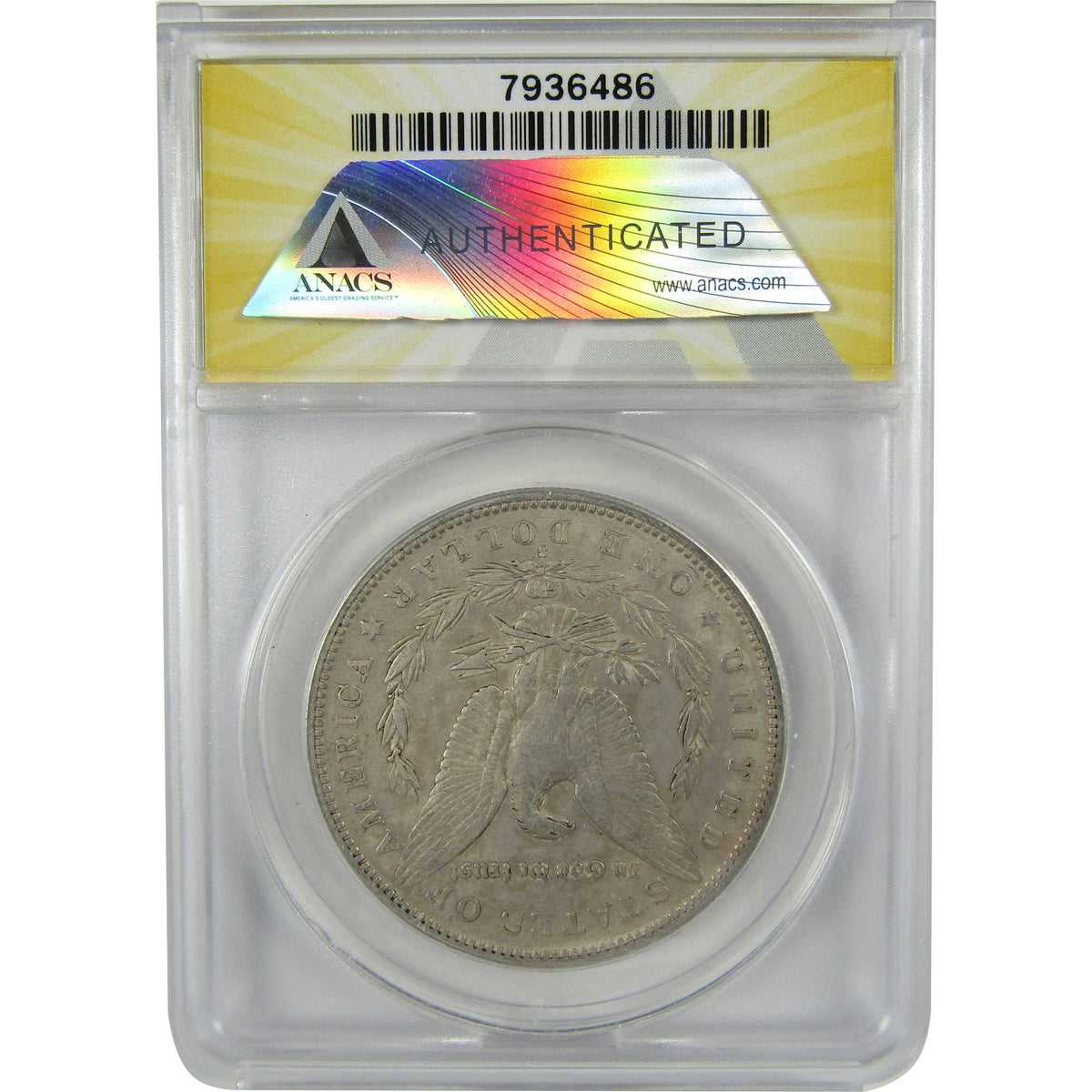 1884 S Morgan Silver Dollar VF 35 Details ANACS $1 Coin SKU:I28570