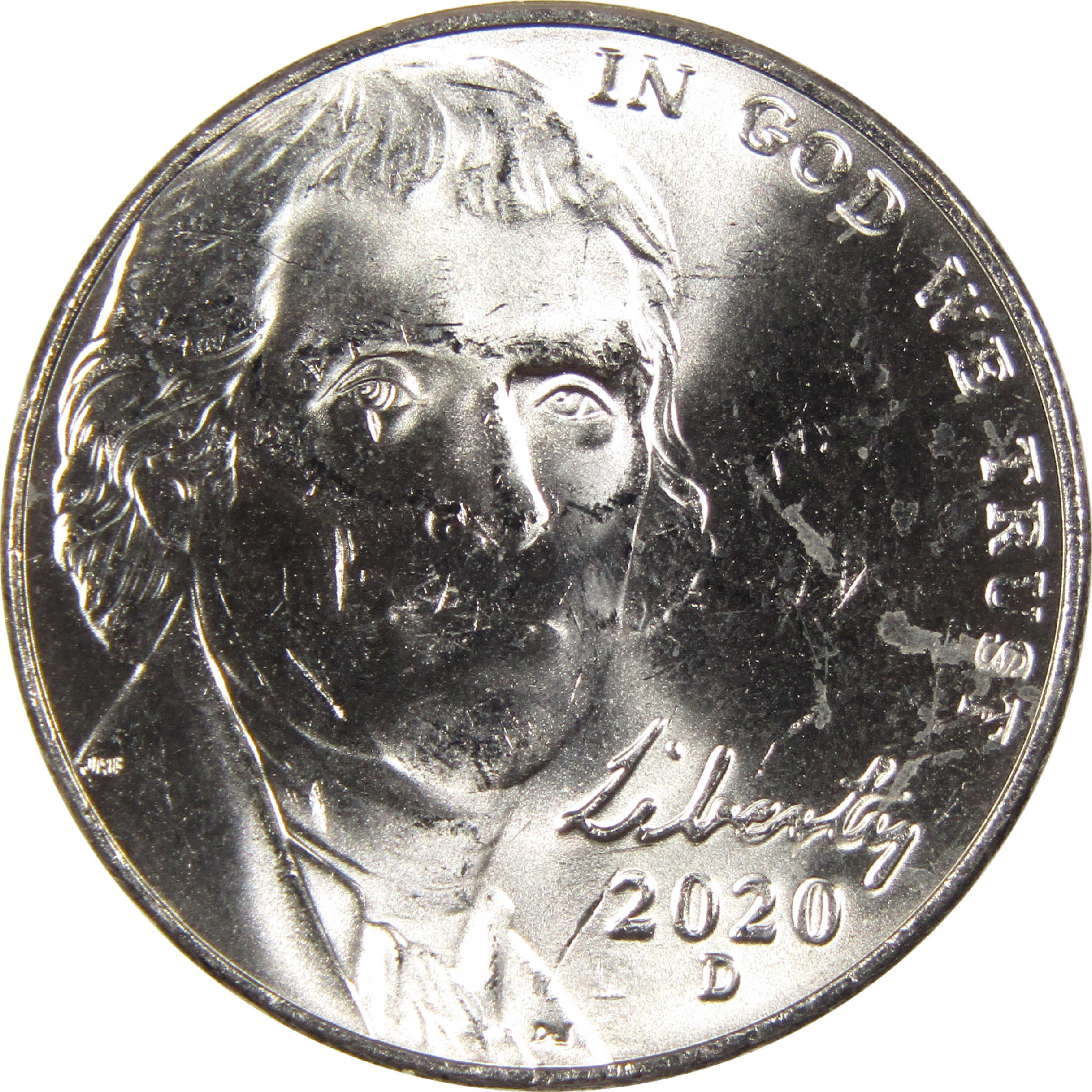 2020 D Jefferson Nickel Uncirculated 5c Coin