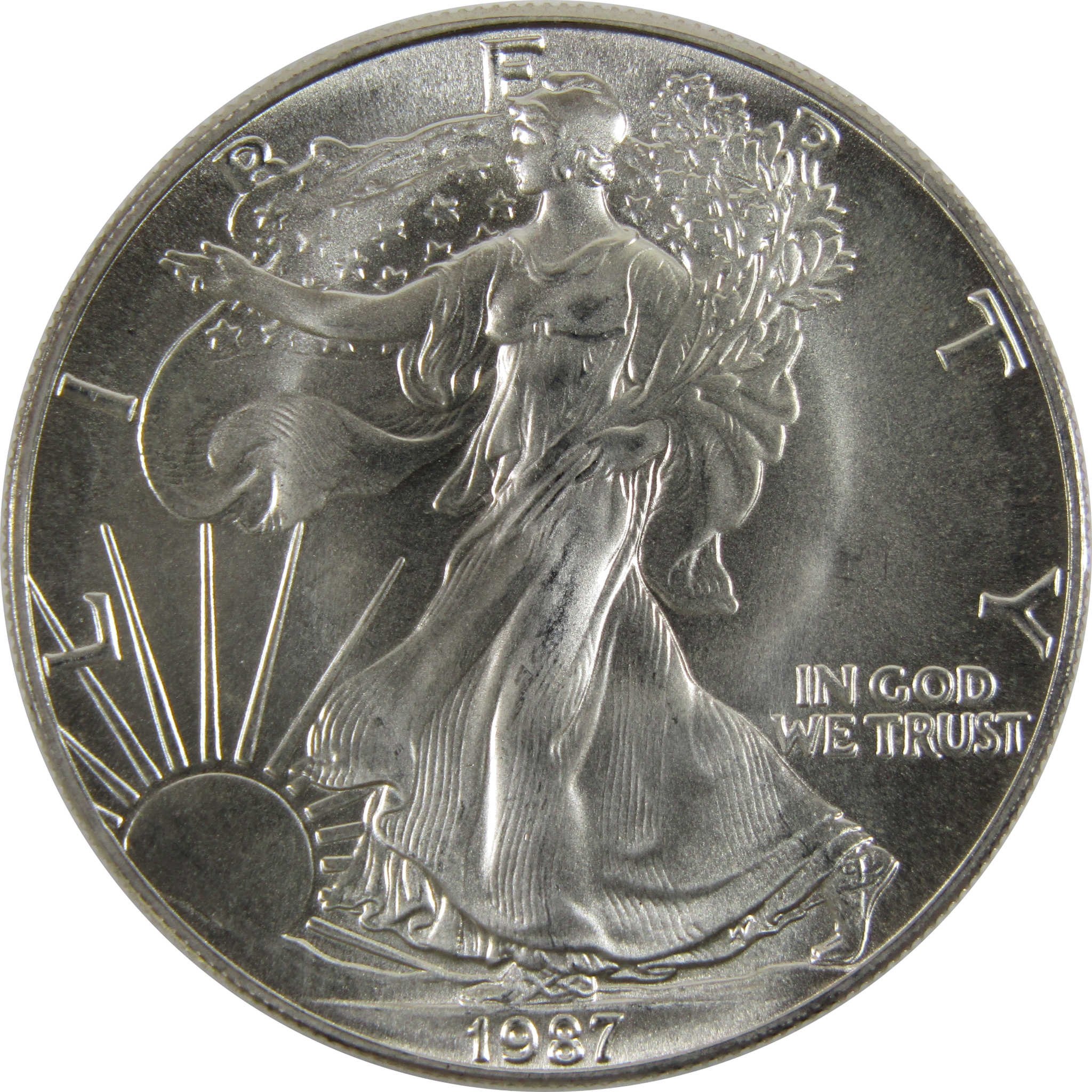 1987 American Eagle BU Uncirculated 1 oz .999 Silver Bullion $1 Coin