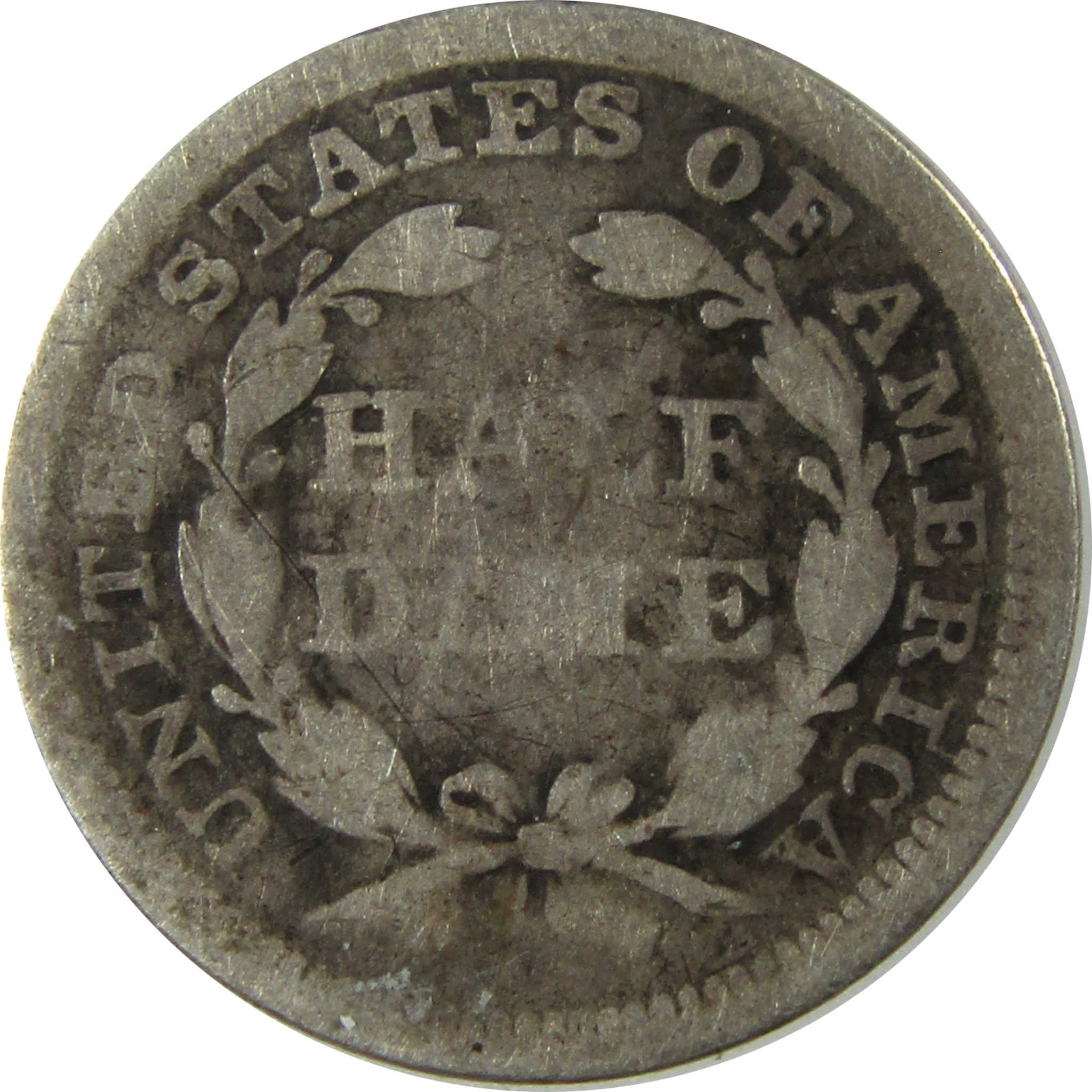1856 Seated Liberty Silver Half Dime G Good 5c Coin SKU:I25385