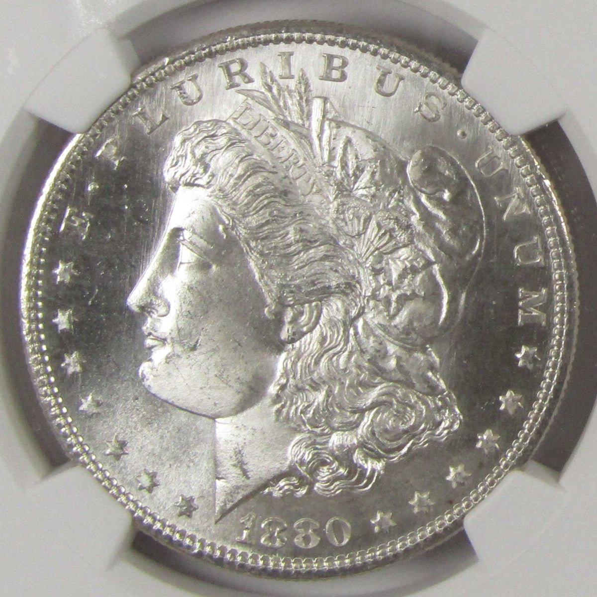 1880 S Morgan Silver Dollar MS 65+ NGC Uncirculated $1 Coin - Morgan coin - Morgan silver dollar - Morgan silver dollar for sale - Profile Coins &amp; Collectibles