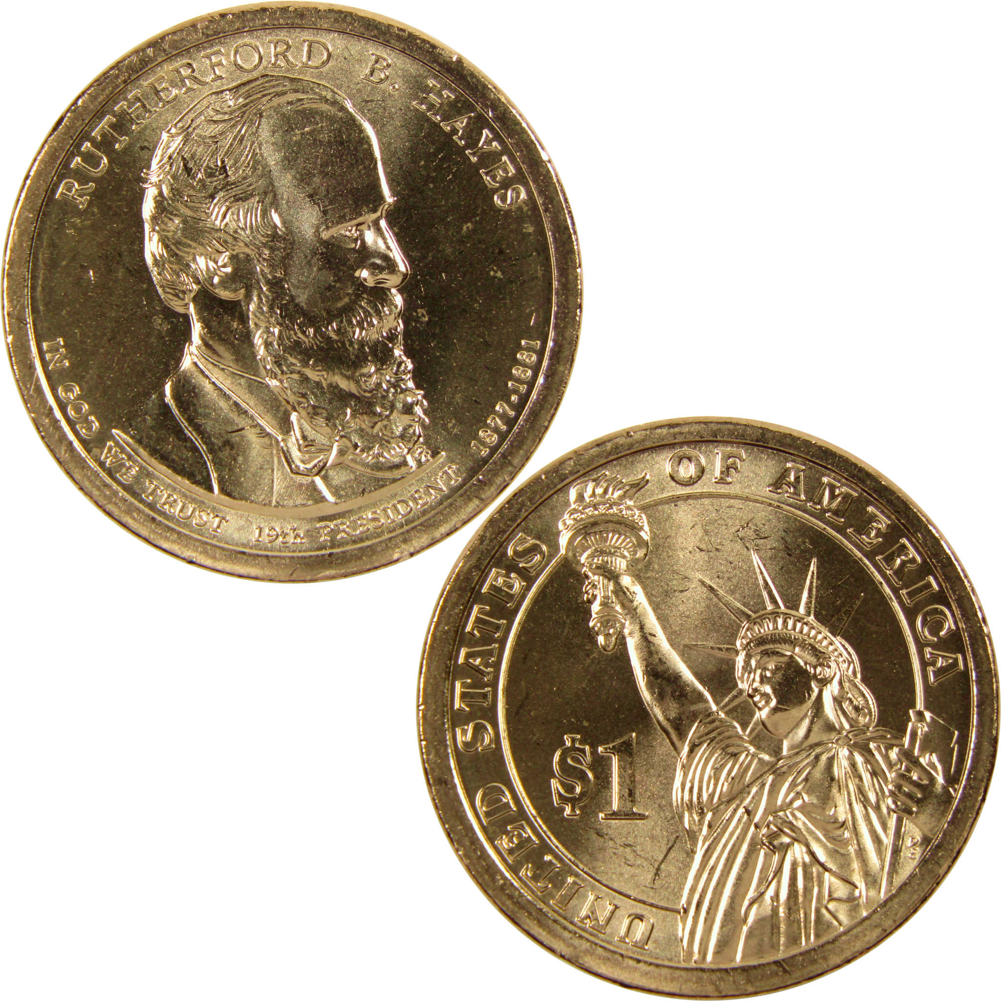2011 P Rutherford B. Hayes Presidential Dollar BU Uncirculated $1 Coin