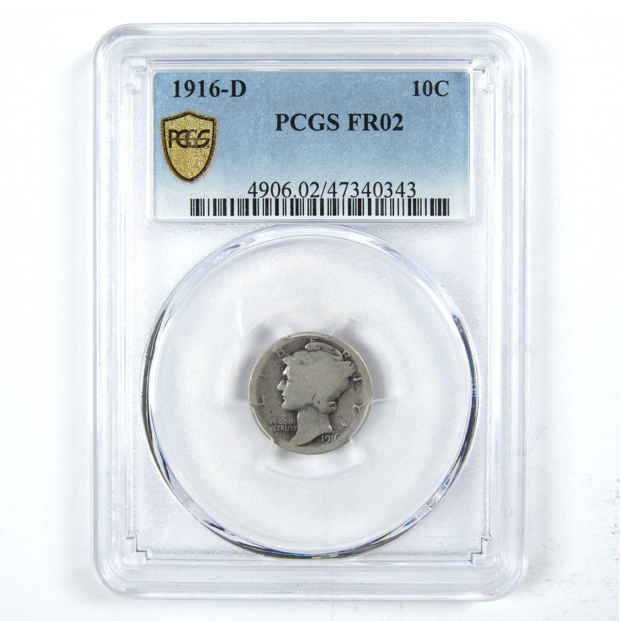 1916 D Mercury Dime FR 2 PCGS Silver 10c Coin SKU:I12831