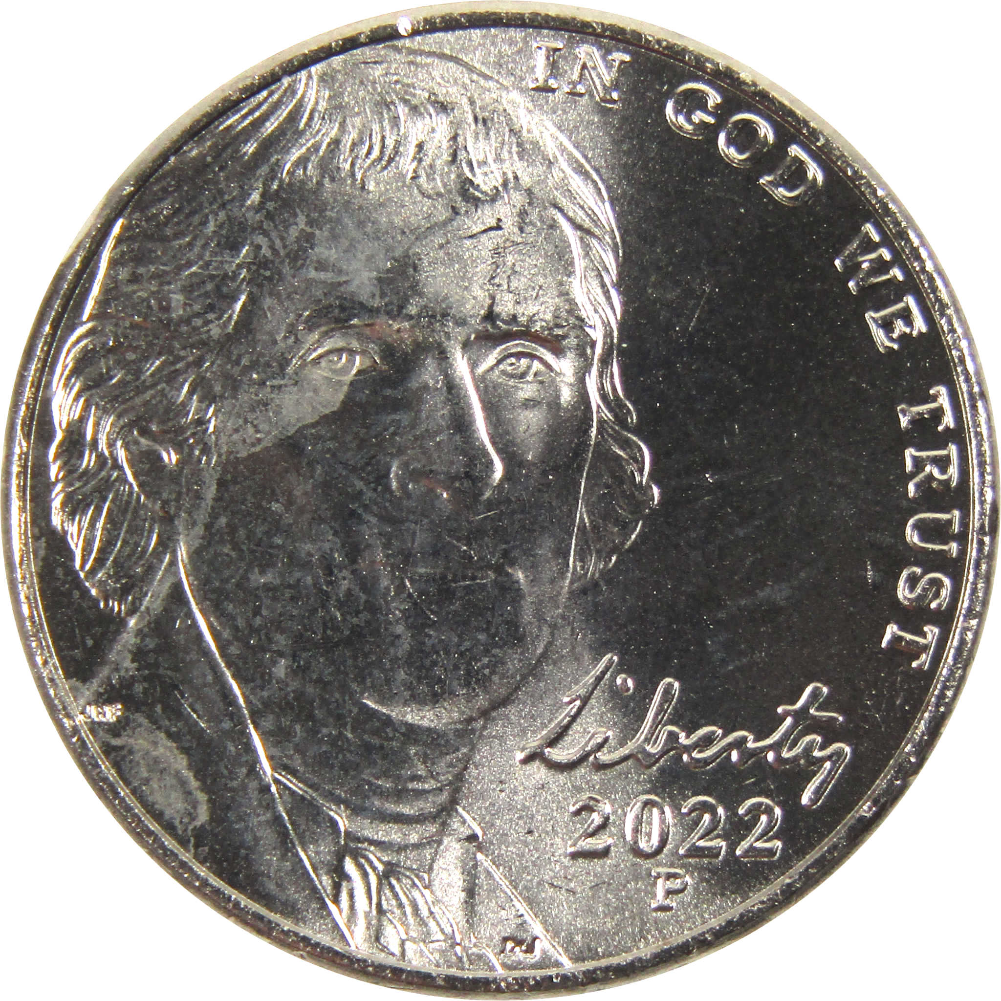 2022 P Jefferson Nickel BU Uncirculated 5c Coin