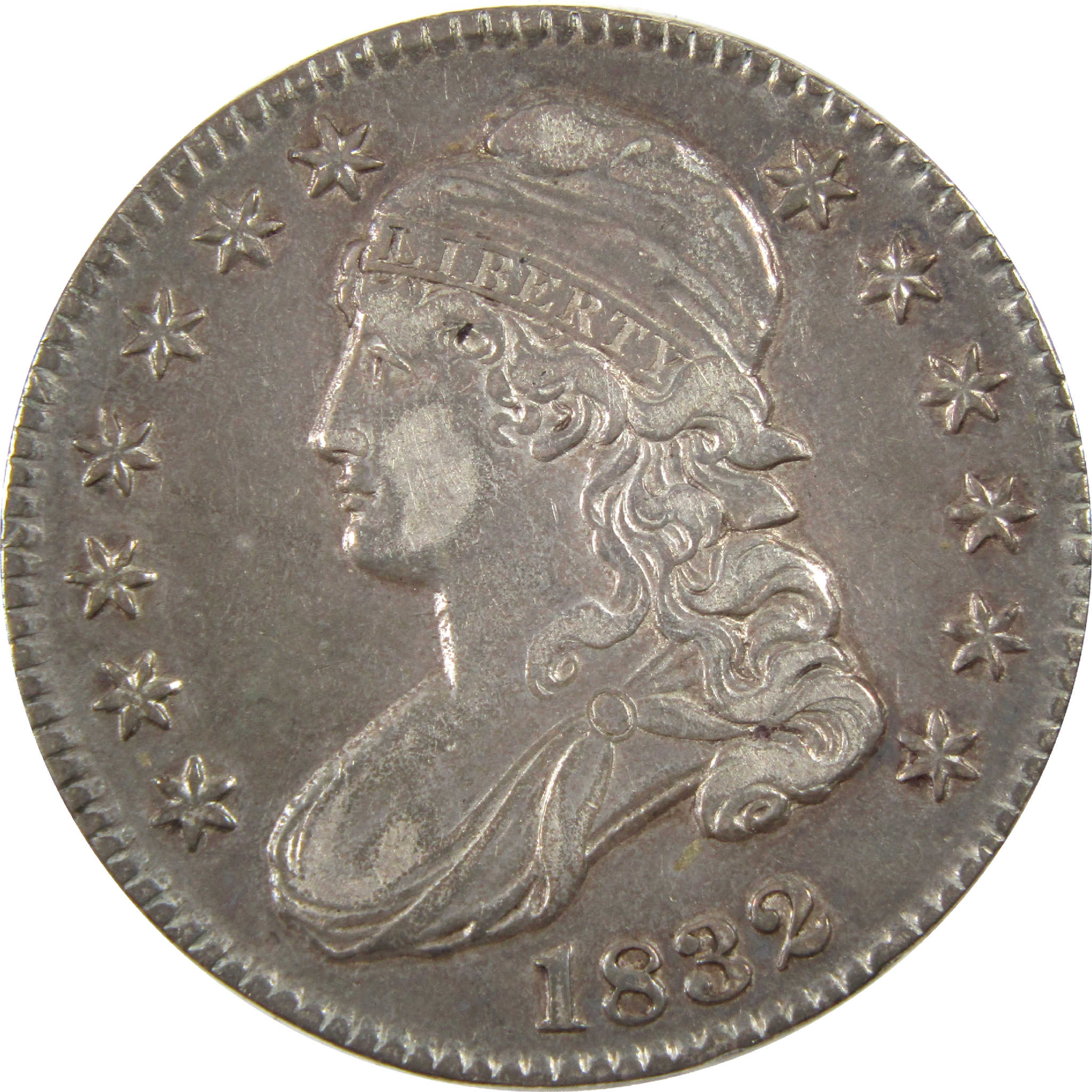 1832 Capped Bust Half Dollar XF EF Silver 50c Coin SKU:I11459