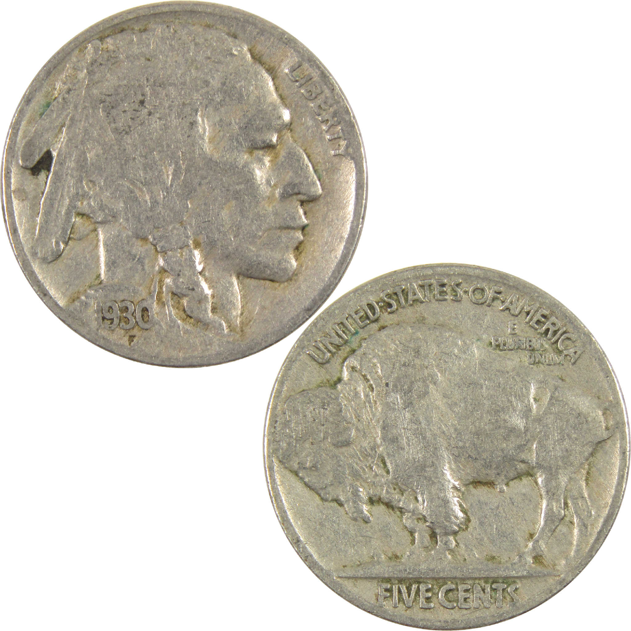 1930 Indian Head Buffalo Nickel VG Very Good 5c Coin