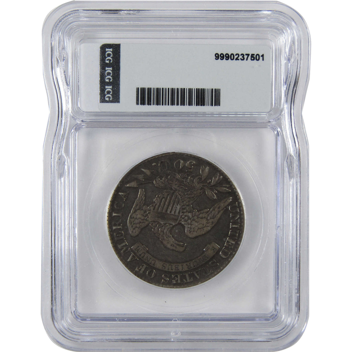 1829 Small Letters Capped Bust Silver Half Dollar VF 20 ICG SKU:I29065