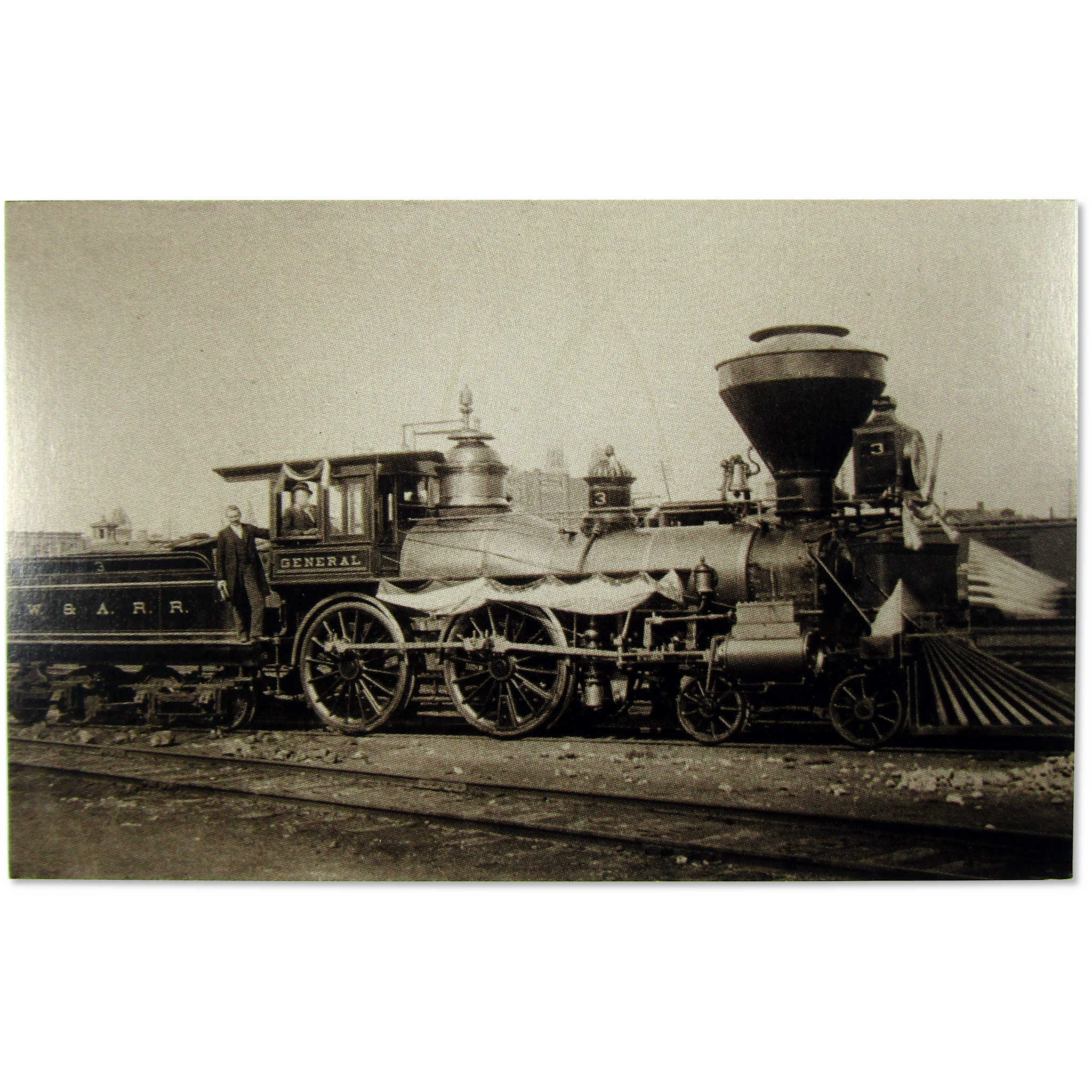 Postcard Confederated Locomotive The General Unposted SKU:OPC130