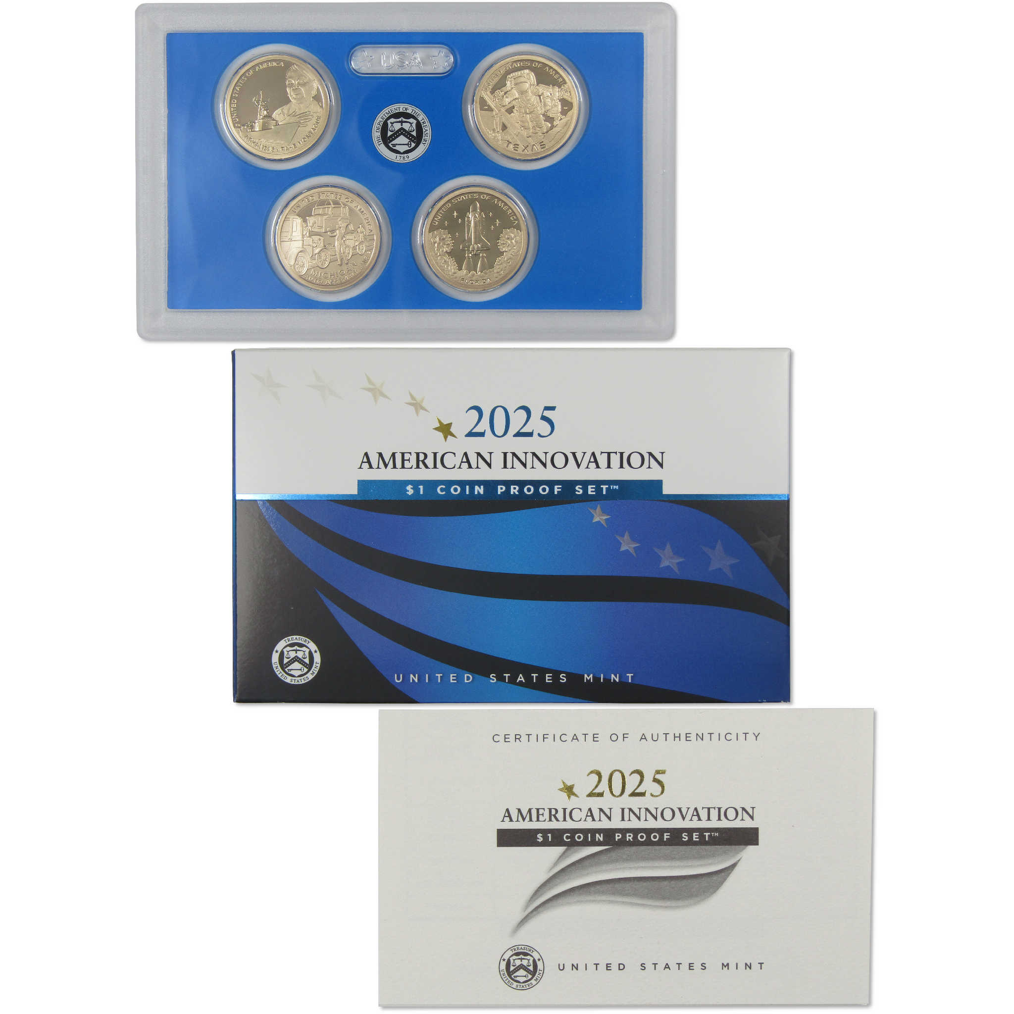 2025 American Innovation Dollar Proof Set U.S. Mint Packaging OGP COA