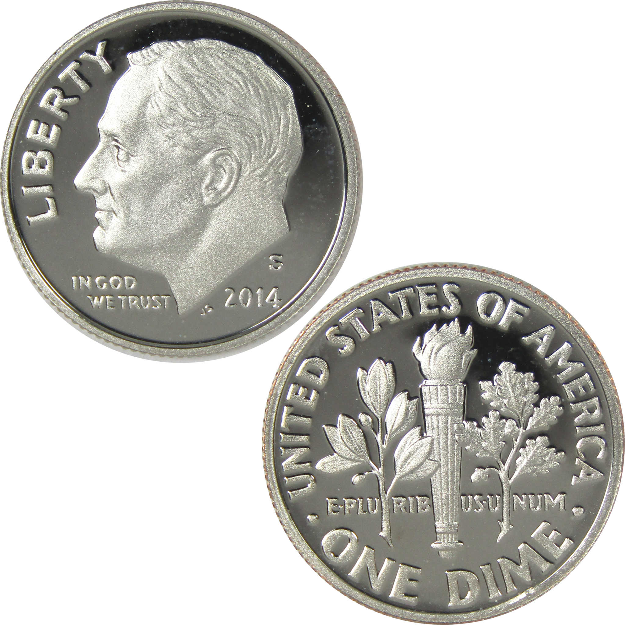 2014 S Roosevelt Dime Choice Proof Clad 10c Coin