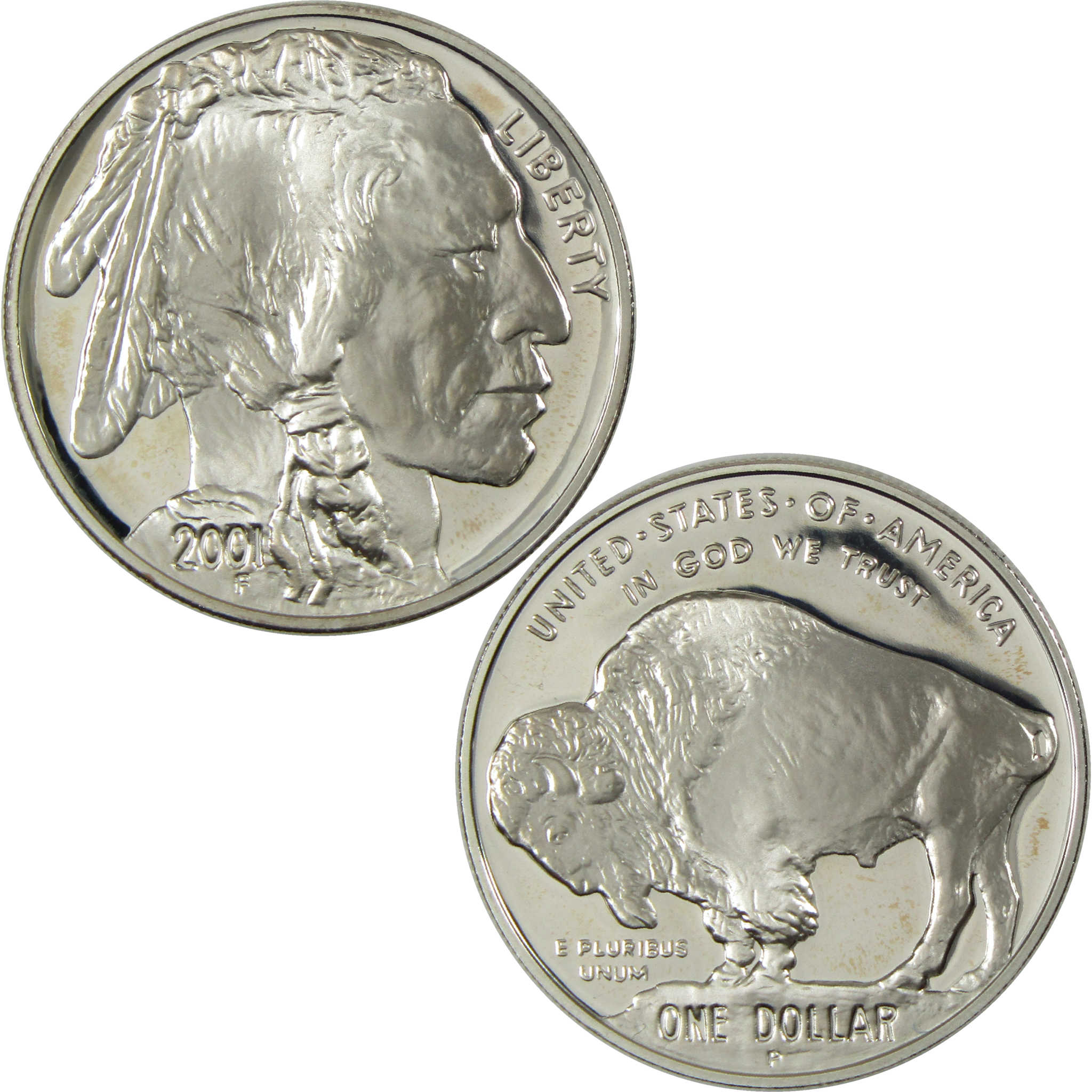 2001 P American Buffalo Commemorative Silver Dollar Proof $1 Coin