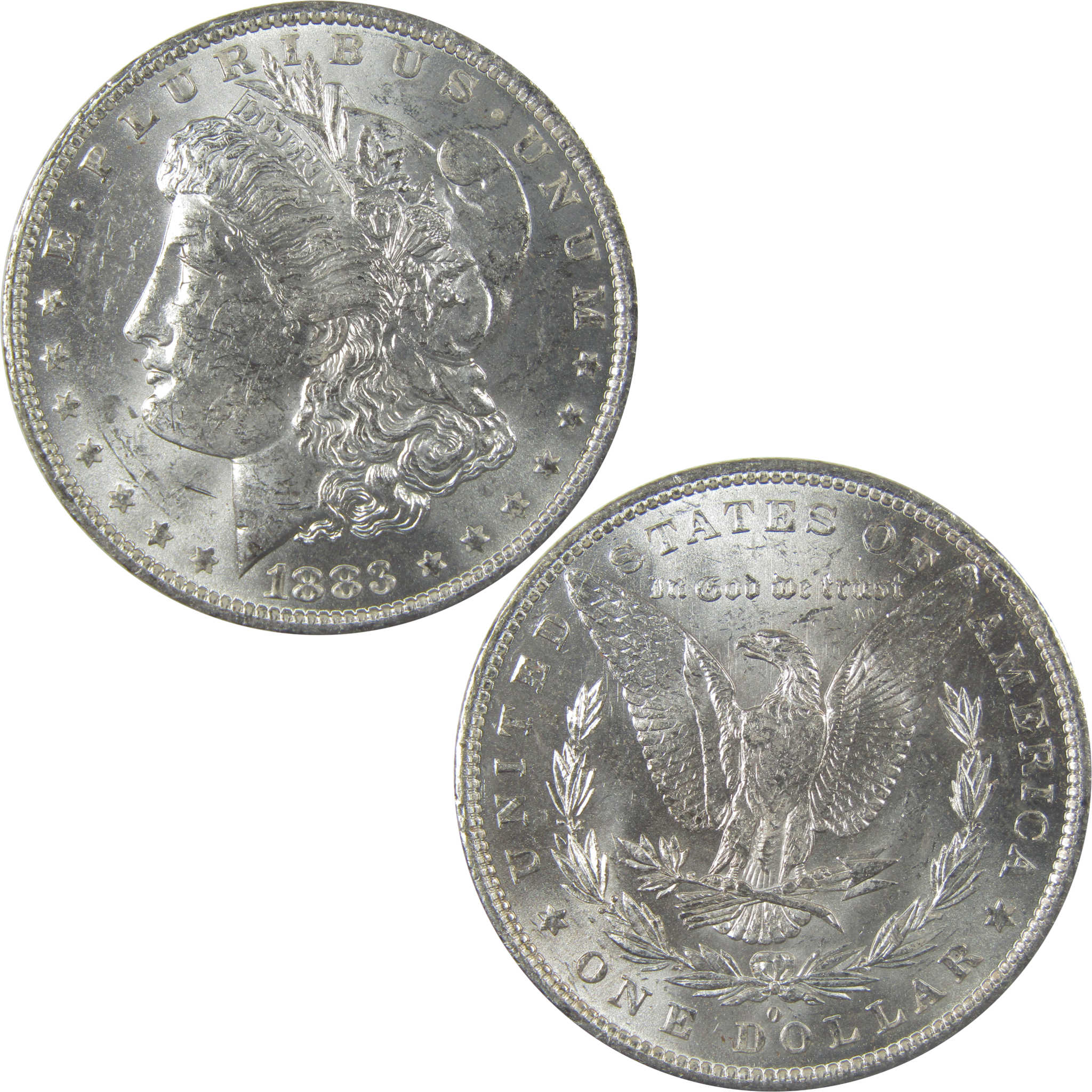 1883 O Morgan Silver Dollar Uncirculated Mint State $1 Coin SKU:I24832