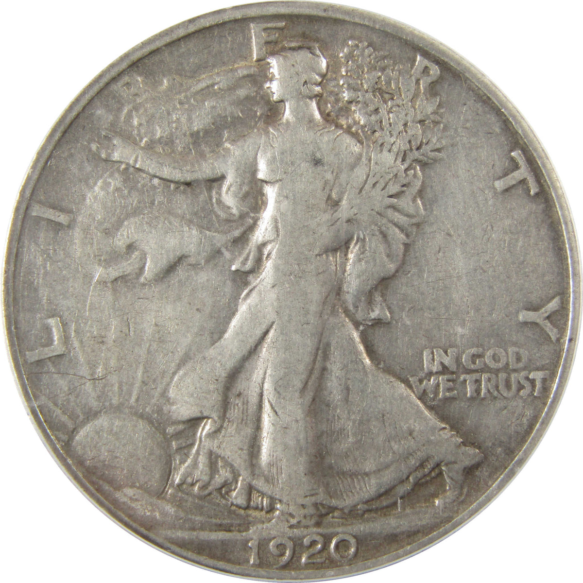 1920 Liberty Walking Silver Half Dollar F 15 ICG 50c Coin SKU:I29100