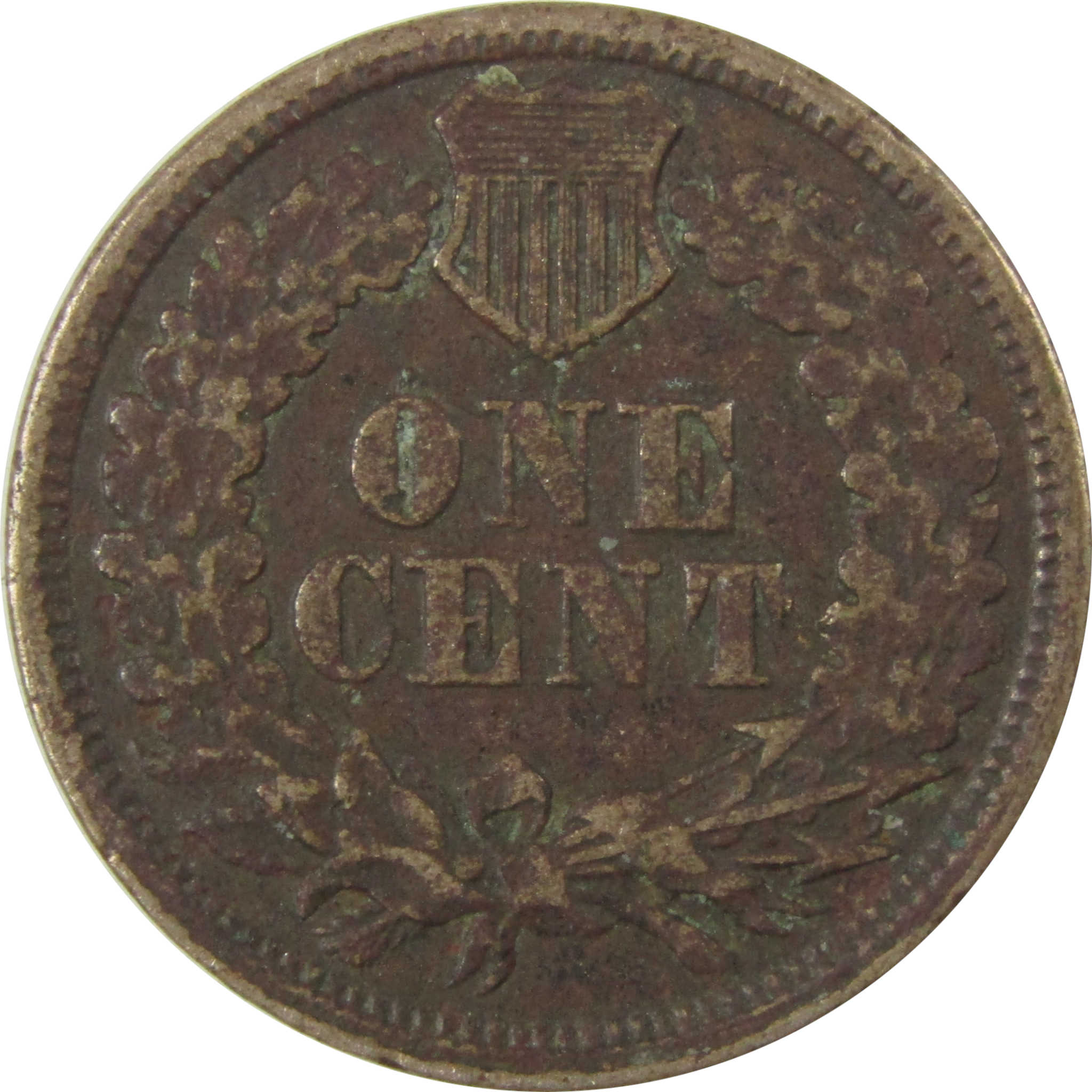 1861 Indian Head Cent F Fine Details Penny 1c Coin SKU:CP1193