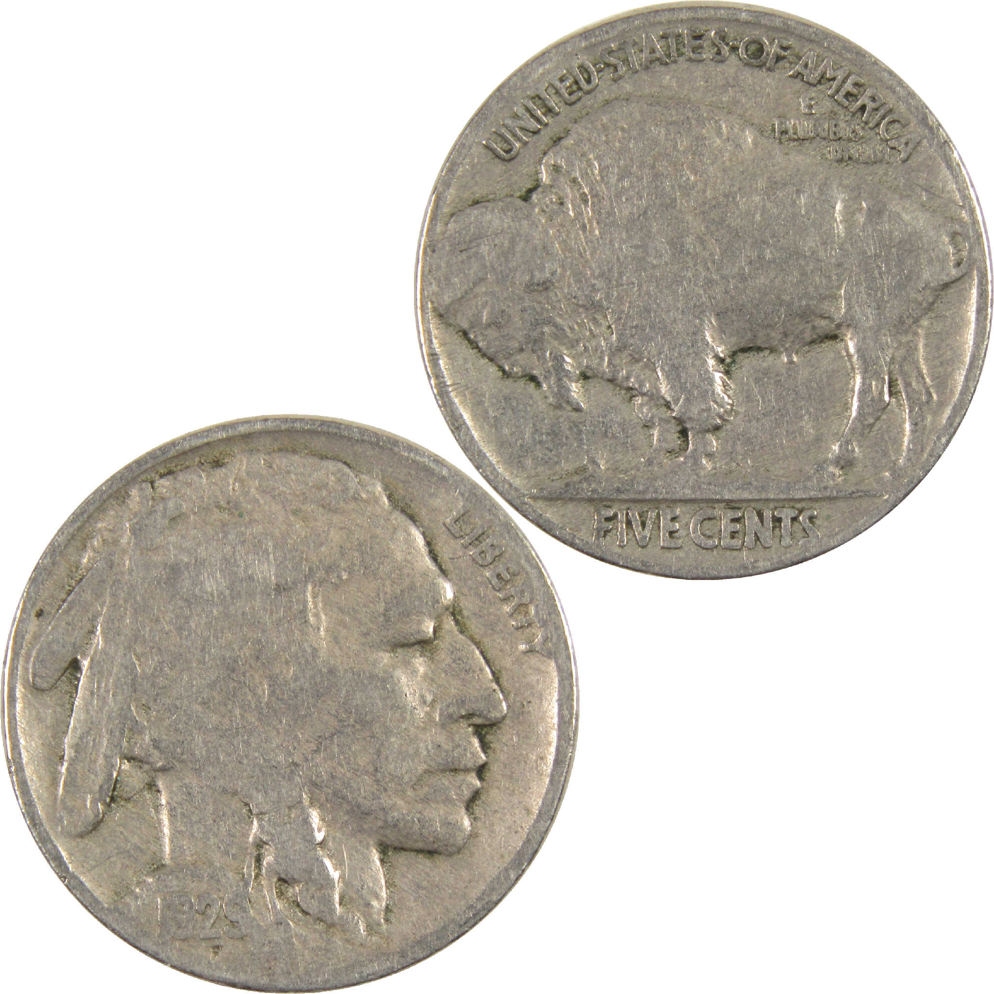 1929 Indian Head Buffalo Nickel G Good 5c Coin