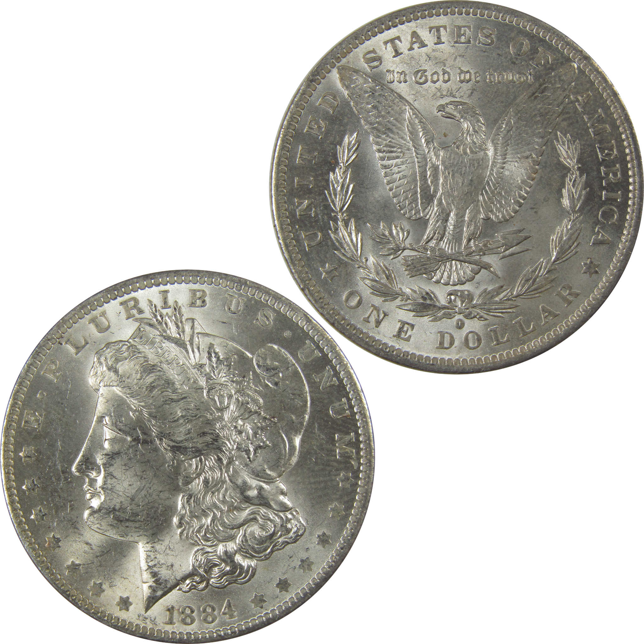 1884 O Morgan Dollar Uncirculated Silver $1 Coin SKU:CPC1125 - Morgan coin - Morgan silver dollar - Morgan silver dollar for sale - Profile Coins &amp; Collectibles