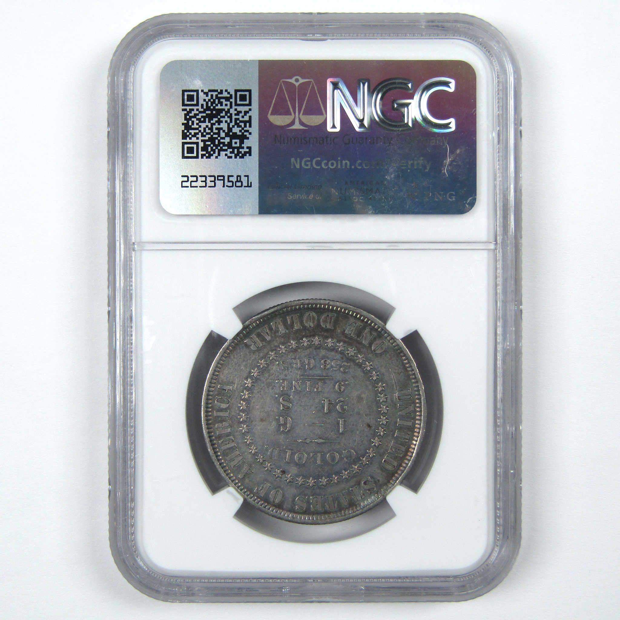 1878 Goloid Dollar PF 55 NGC 14.25 g Slv/Gd/Cp Alloy J-1557 SKU:I15067