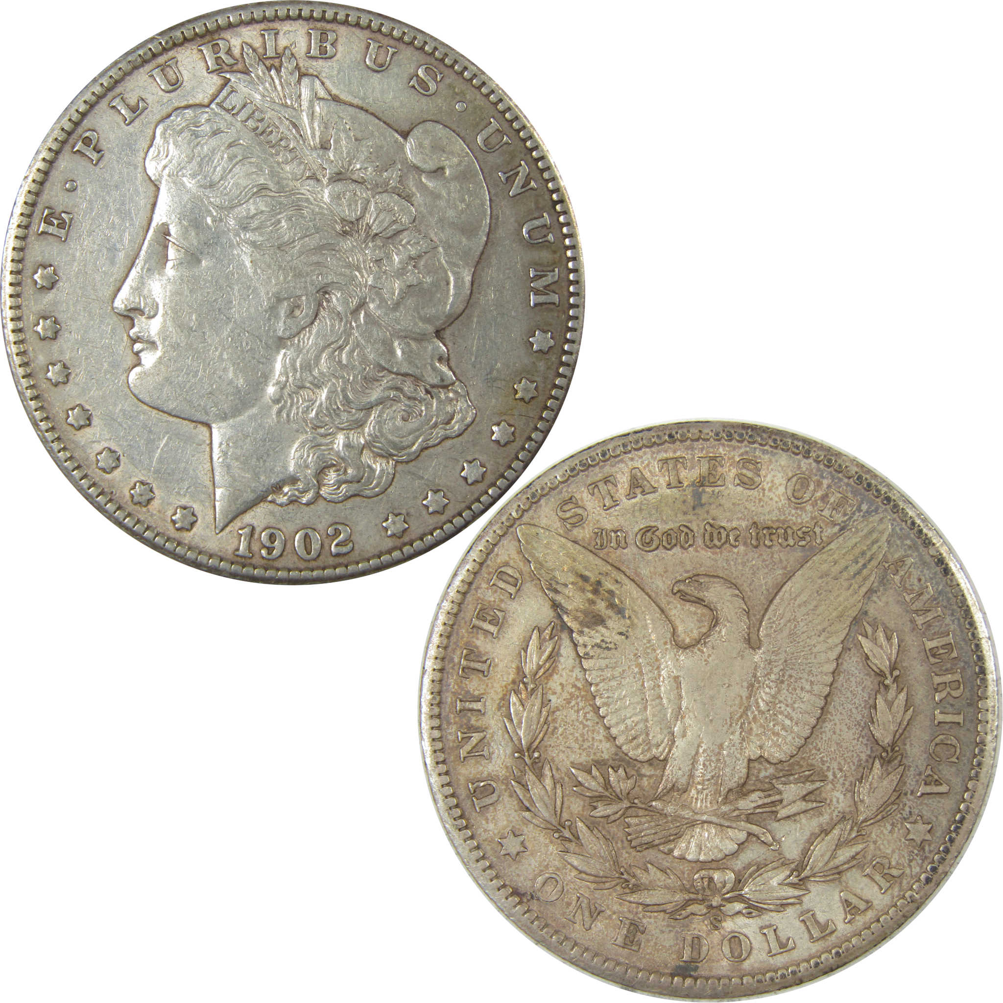 1902 S Morgan Dollar XF EF Extremely Fine Silver $1 Coin SKU:CPC1015 - Morgan coin - Morgan silver dollar - Morgan silver dollar for sale - Profile Coins &amp; Collectibles