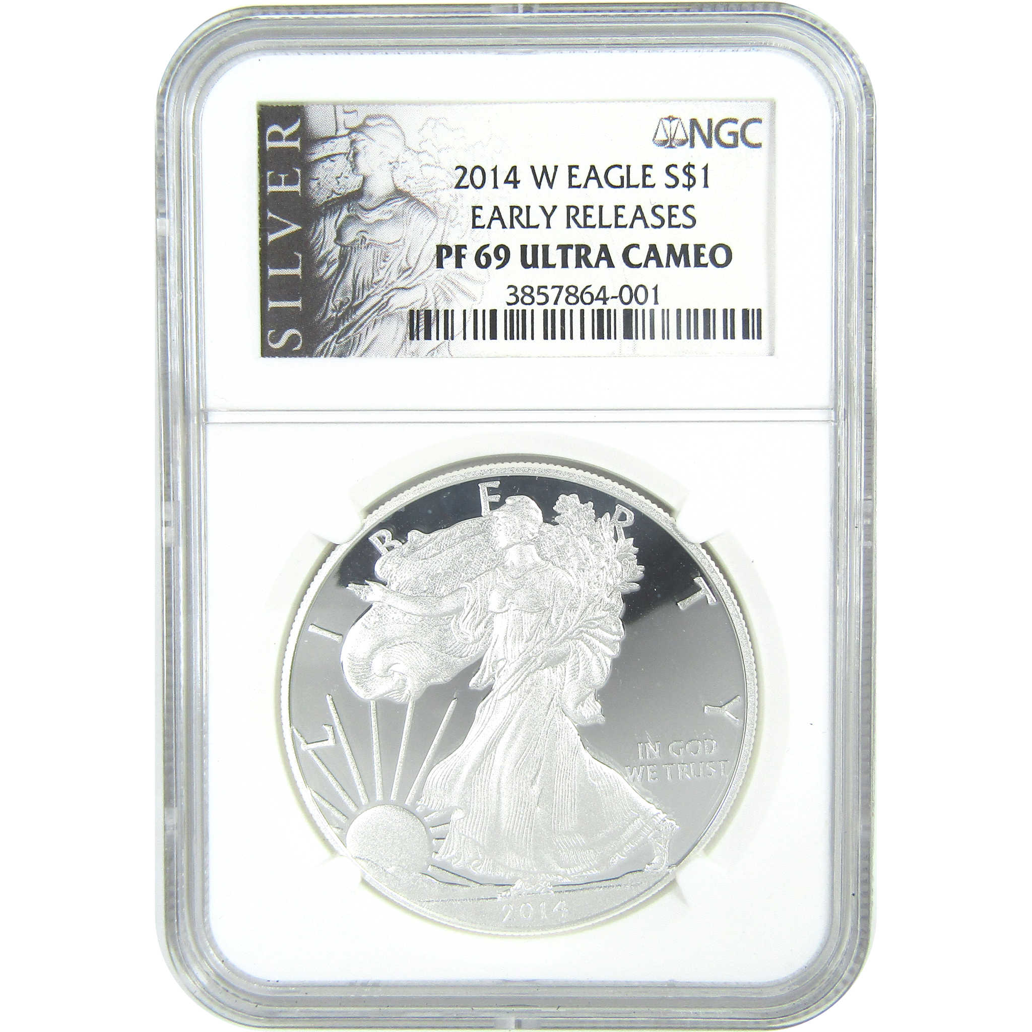 2014 W American Silver Eagle PF 69 UCAM NGC Early Releases SKU:CPC9589