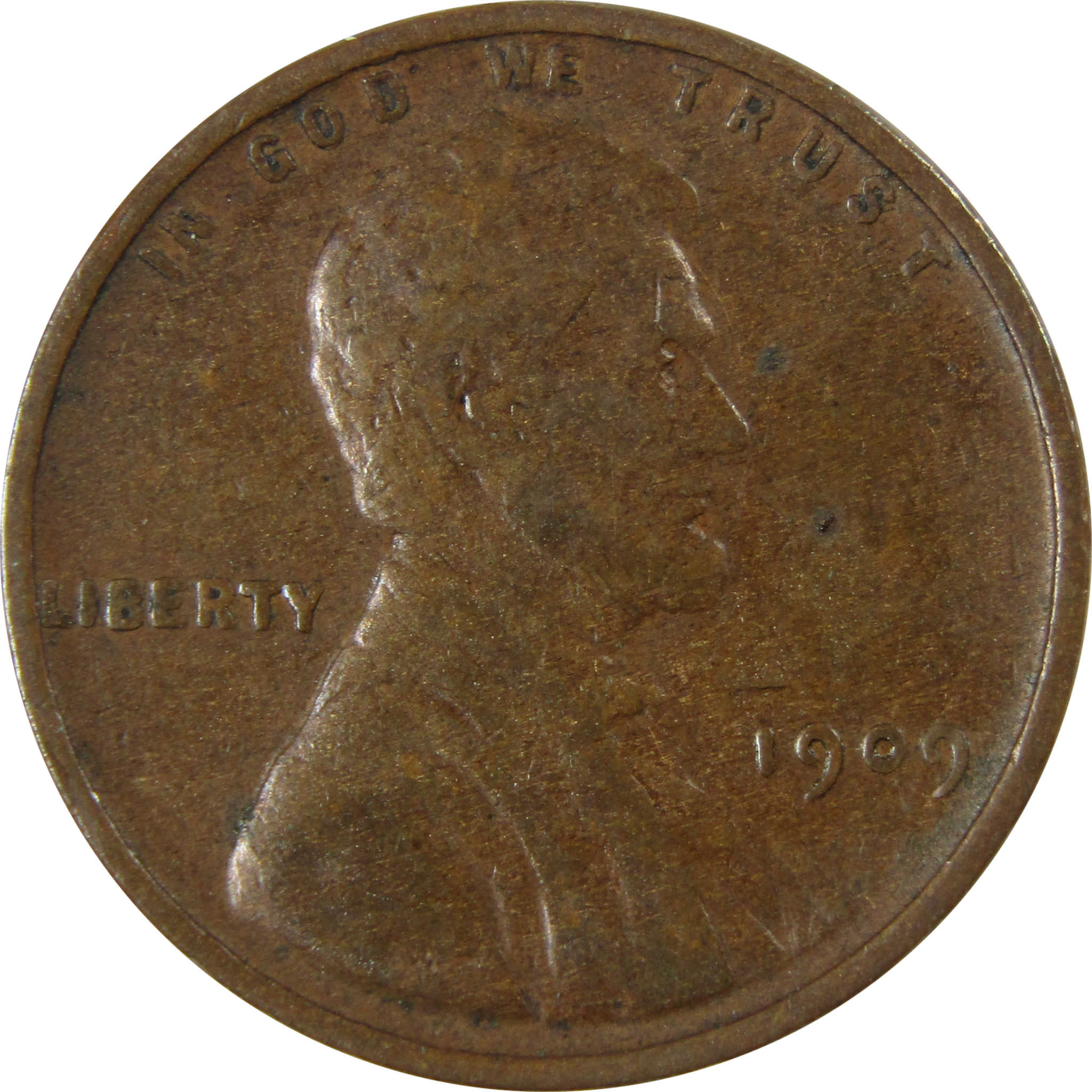 1909 Lincoln Wheat Cent VG Very Good Details Penny 1c Coin SKU:I26332