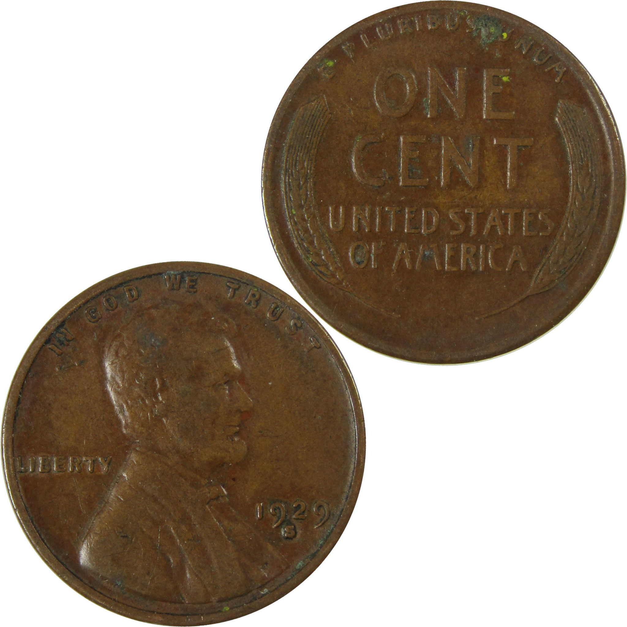 1929 S Lincoln Wheat Cent VF Very Fine Penny 1c Coin SKU:I26674