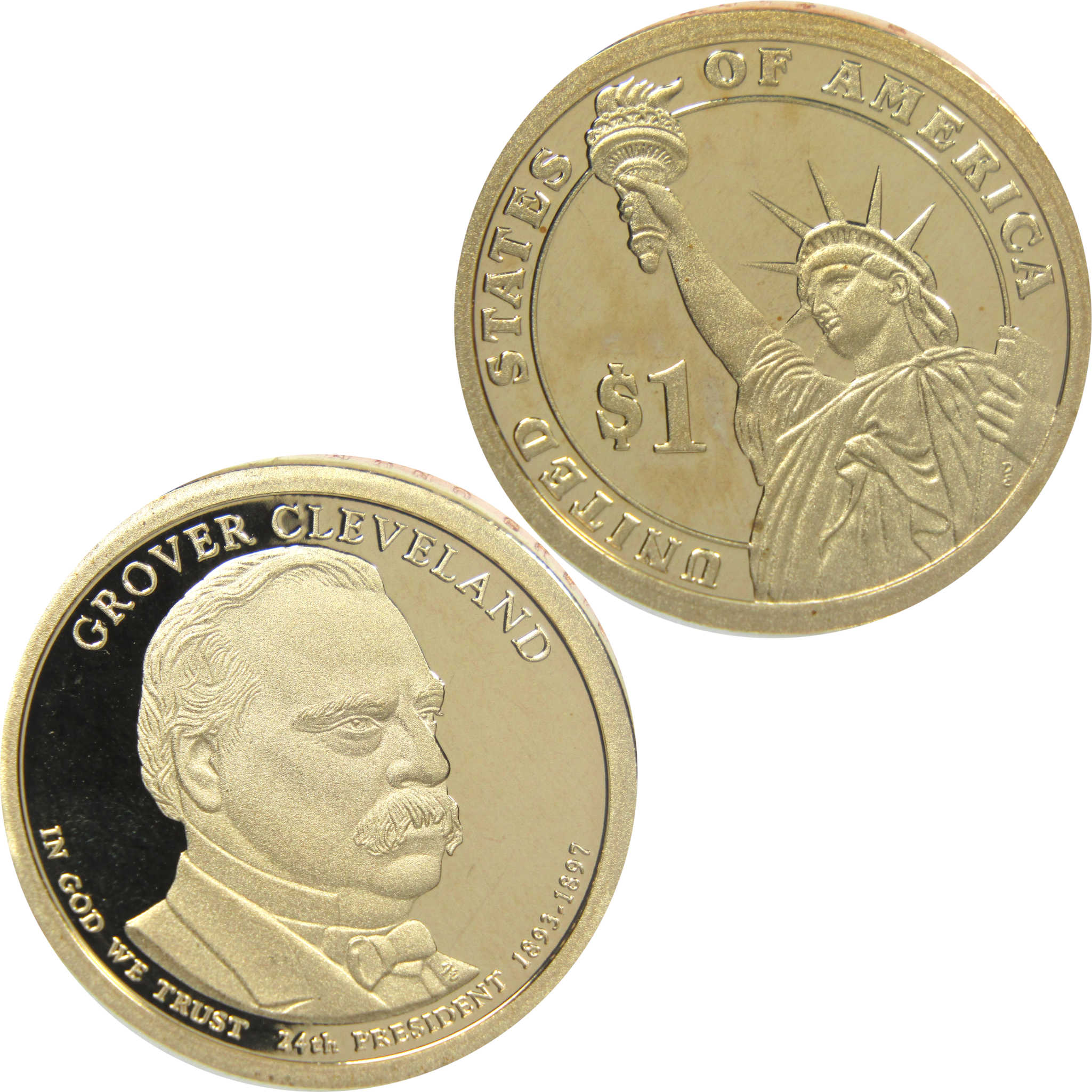 2012 S Grover Cleveland 2nd Term Presidential Dollar Choice Proof $1