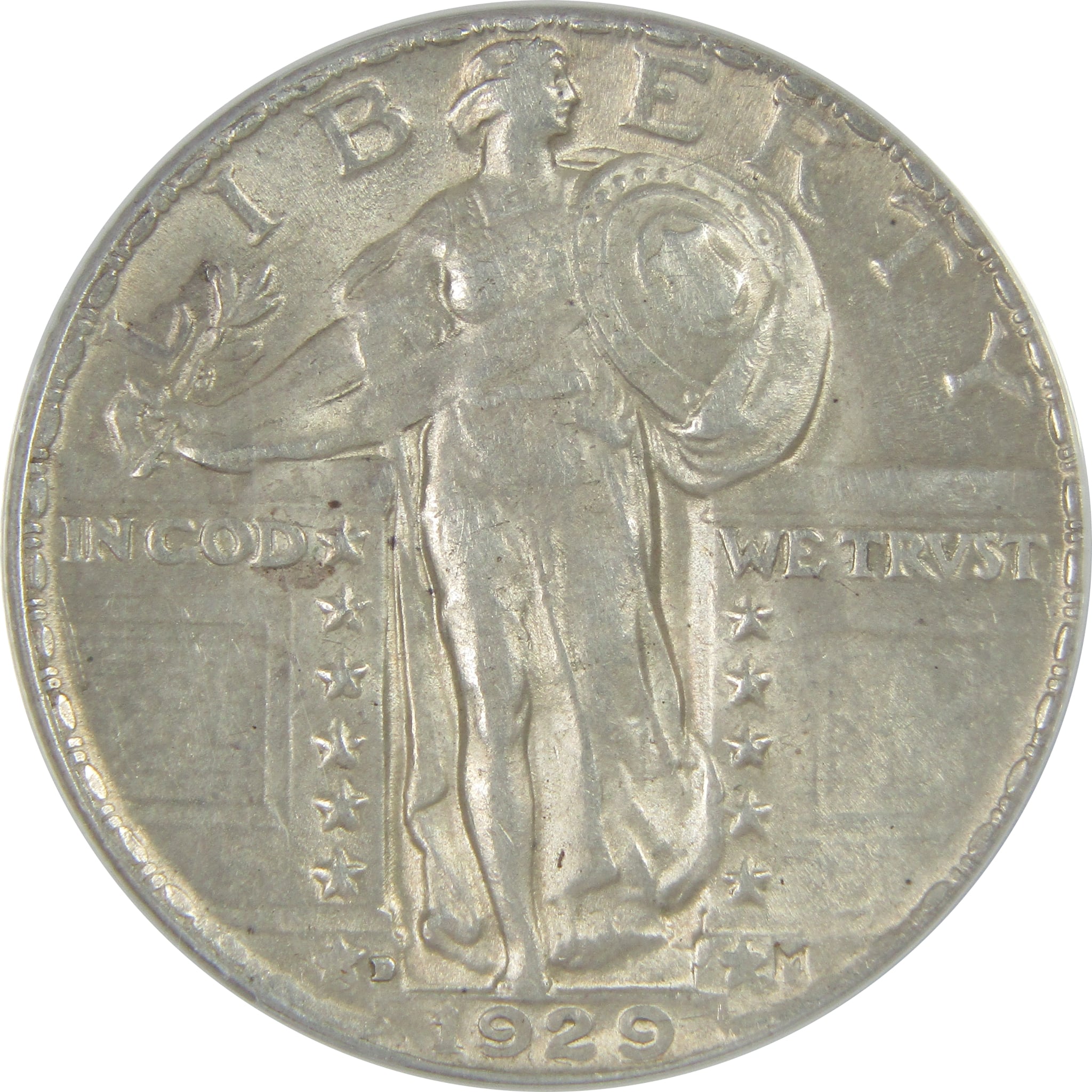 1929 D Standing Liberty Quarter AU 50 Details ANACS Silver SKU:I16142