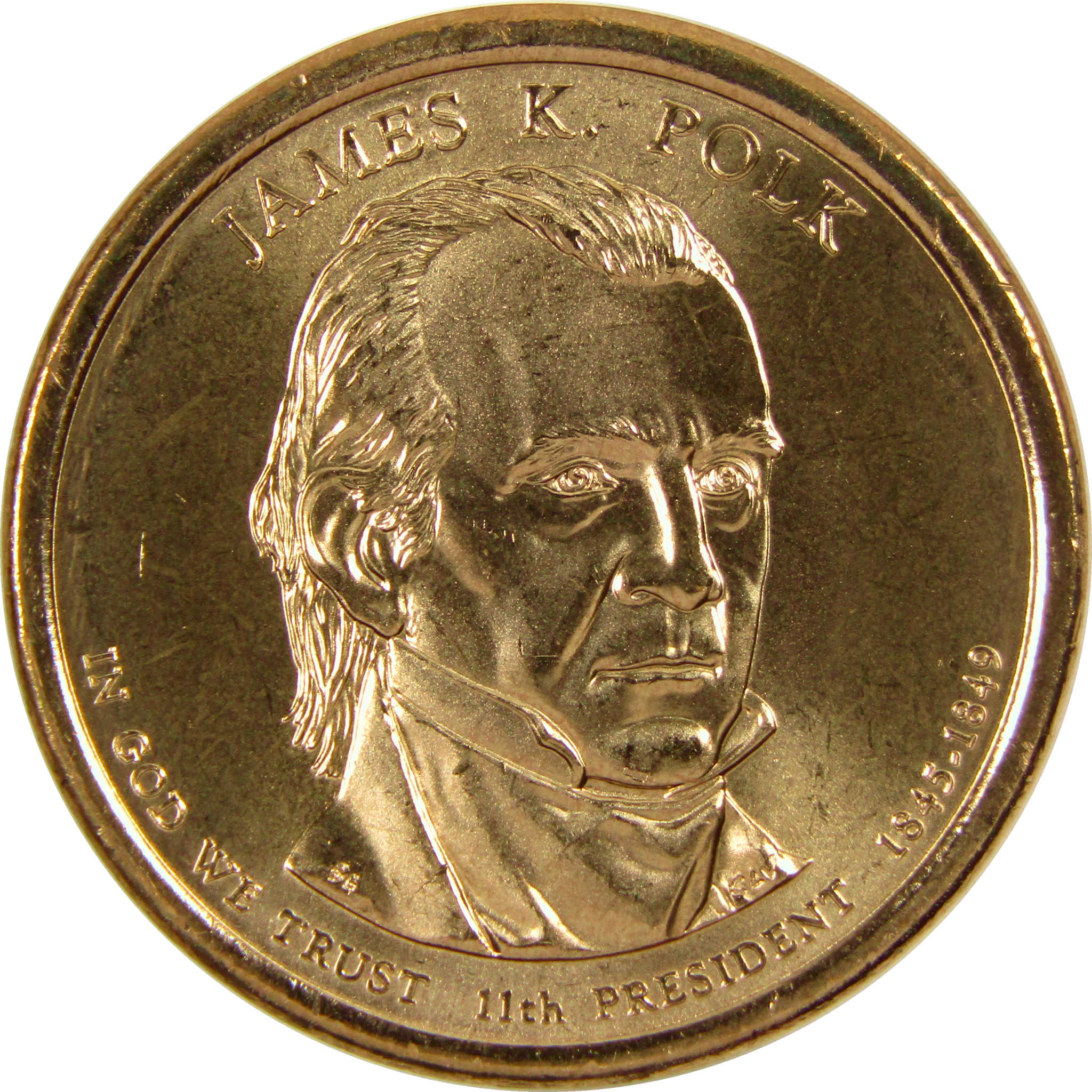 2009 D James K Polk Presidential Dollar BU Uncirculated $1 Coin