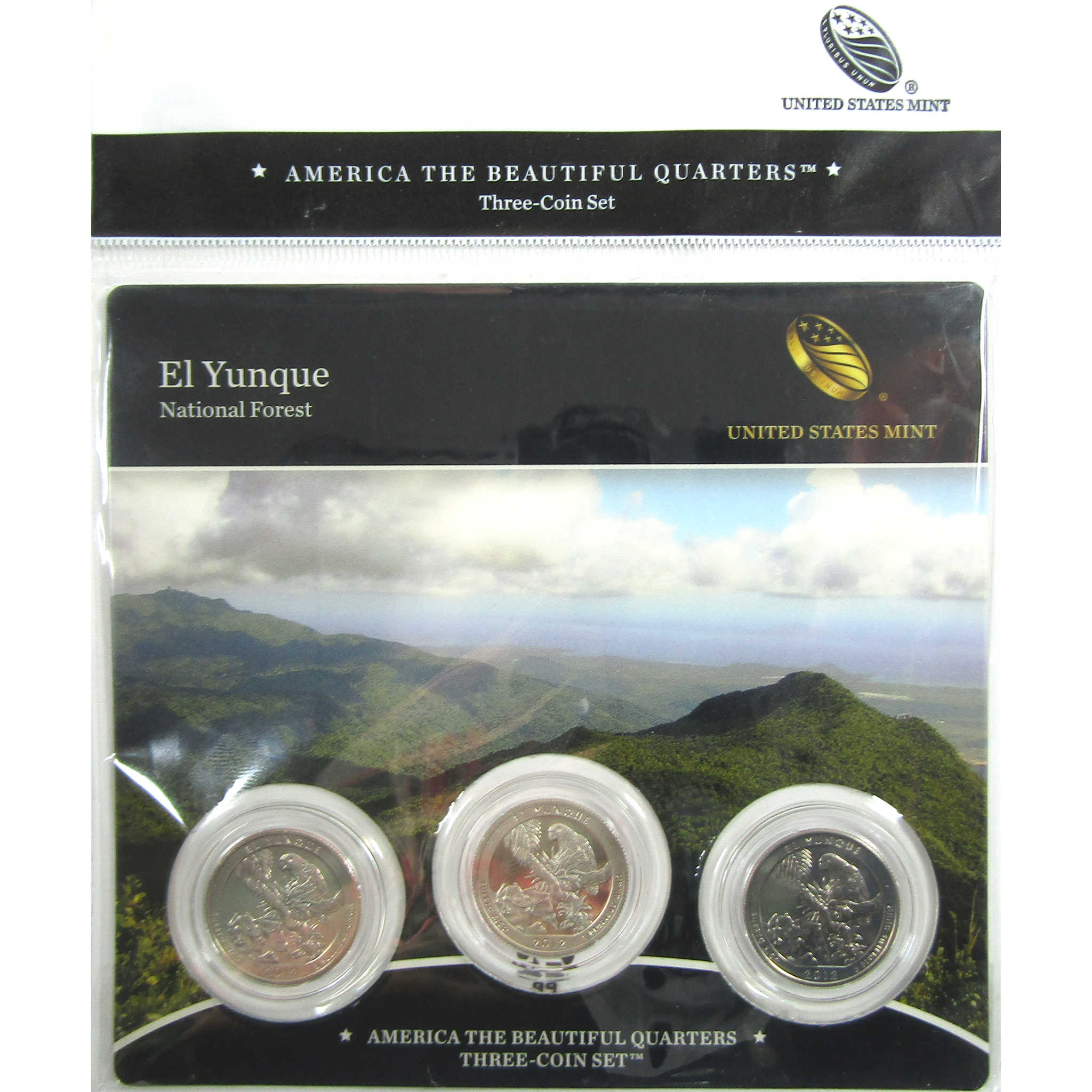 2012 P D S El Yunque NF National Park Quarter 3 Piece Set SKU:CPC9016