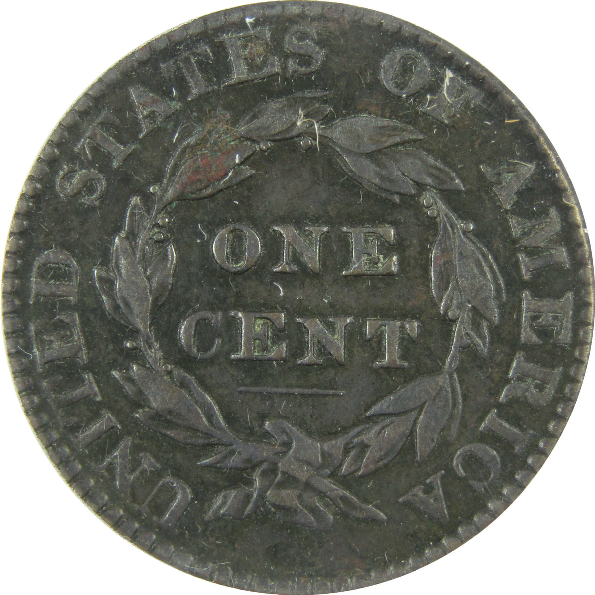 1822 Coronet Head Copper Large Cent VF 35 Details ANACS SKU:I28561