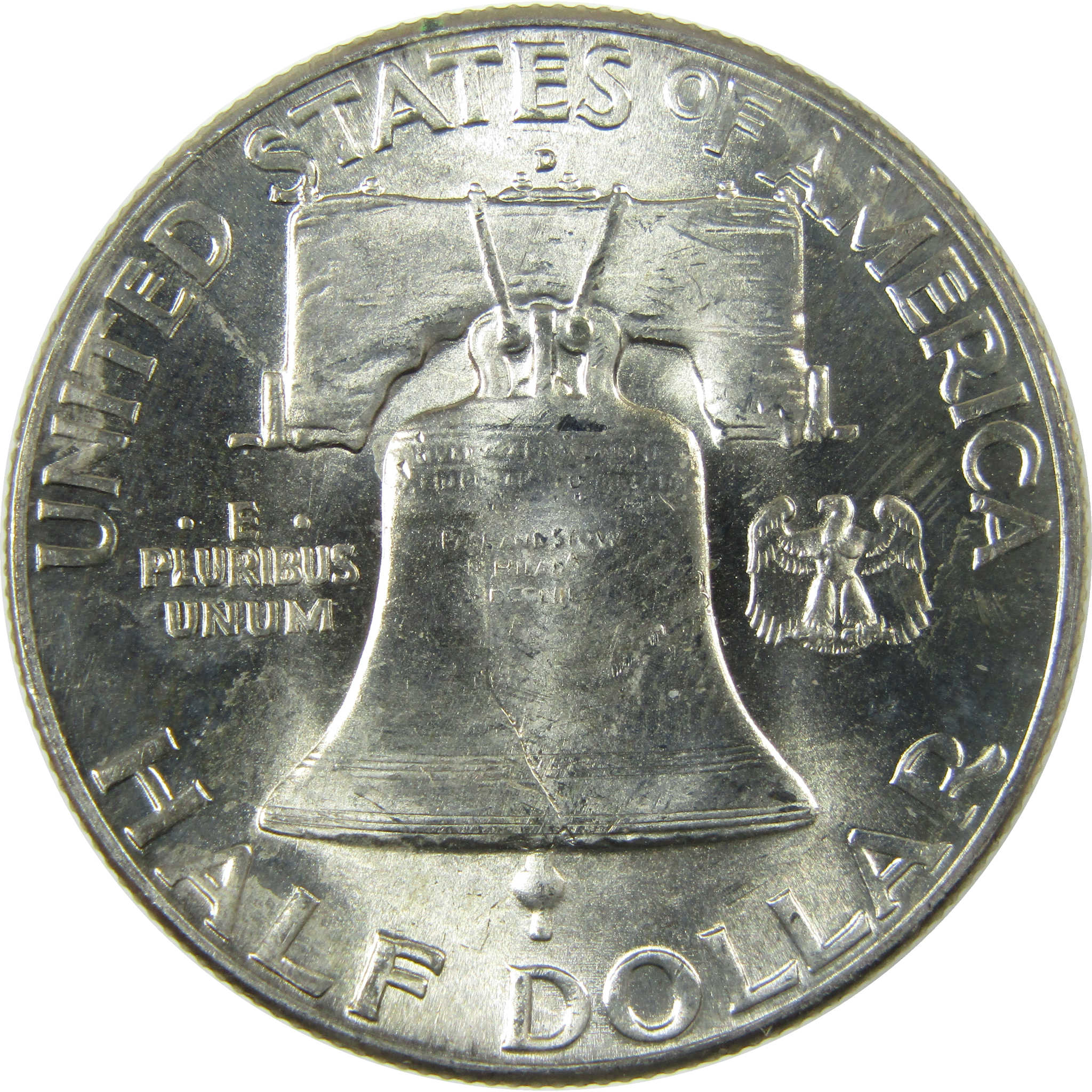 1948 D Franklin Silver Half Dollar Uncirculated Mint State SKU:I27833