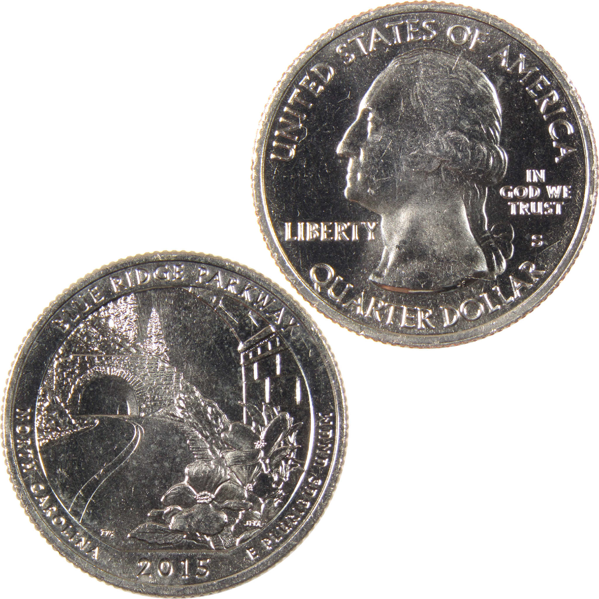 2015 S Blue Ridge Parkway National Park Quarter Uncirculated Clad 25c