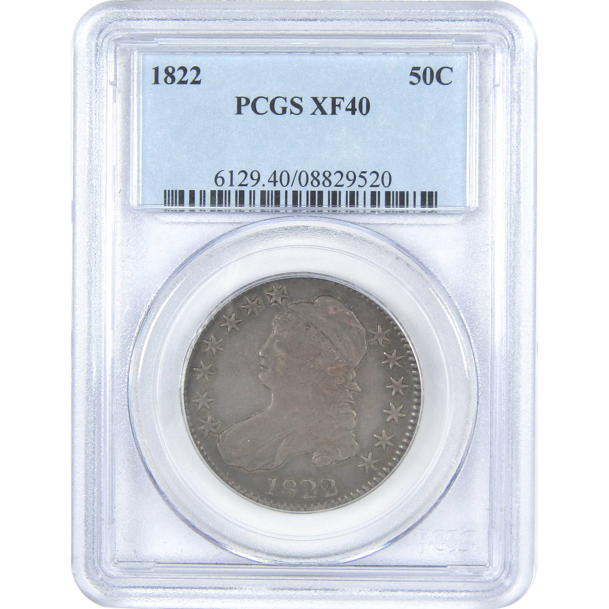 1822 Capped Bust Half Dollar XF 40 PCGS Silver 50c Coin SKU:I15385