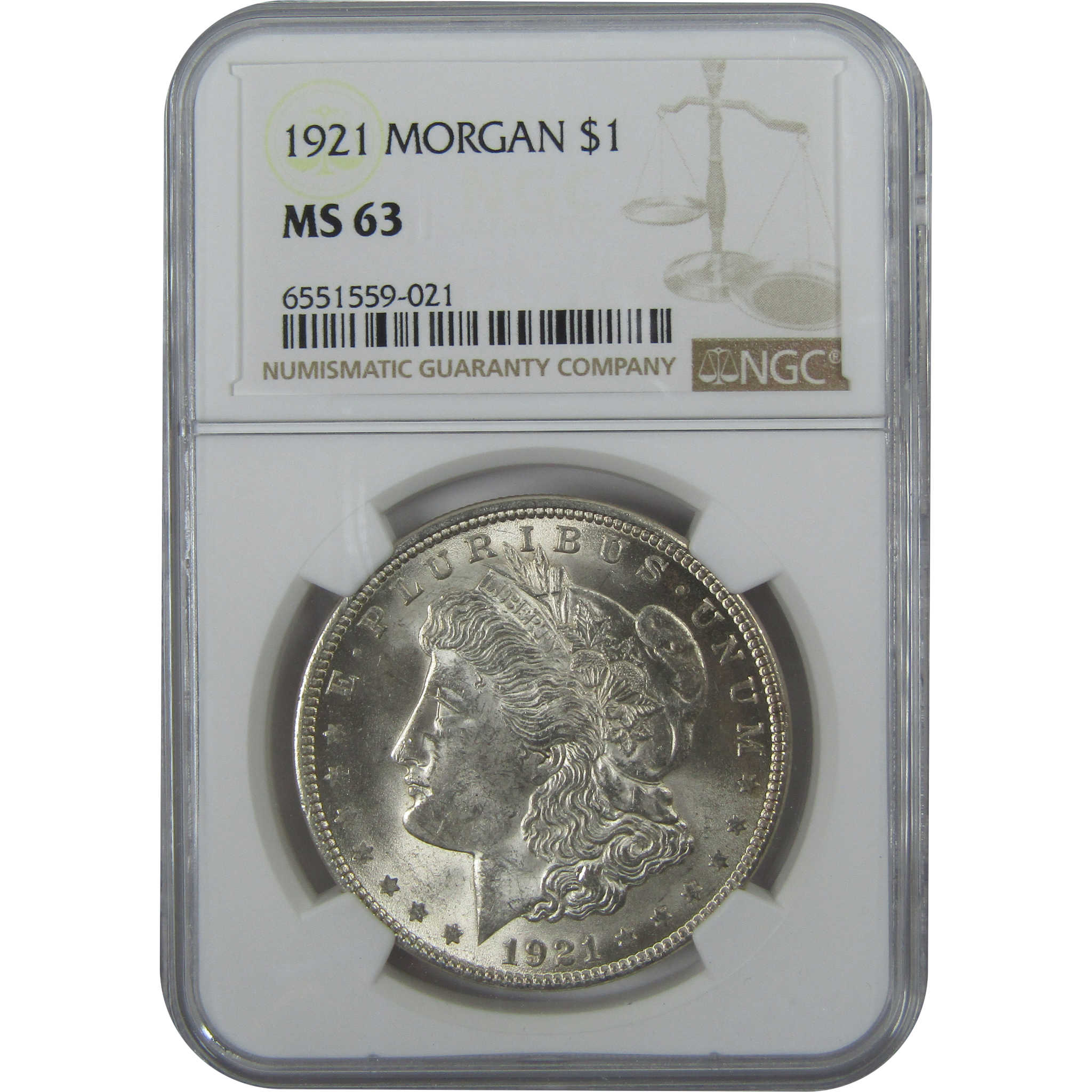 1921 Morgan Dollar MS 63 NGC Silver $1 Uncirculated Coin SKU:I15714 - Morgan coin - Morgan silver dollar - Morgan silver dollar for sale - Profile Coins &amp; Collectibles