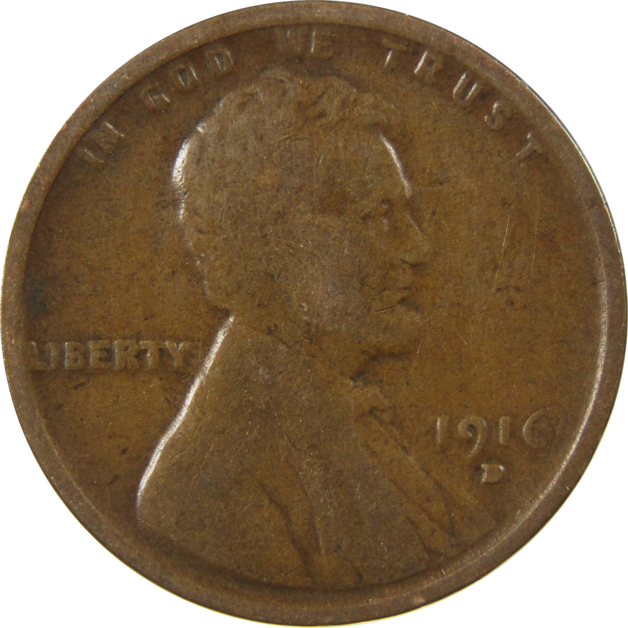 1916 D Lincoln Wheat Cent G Good Penny 1c Coin Collectible SKU:I26813