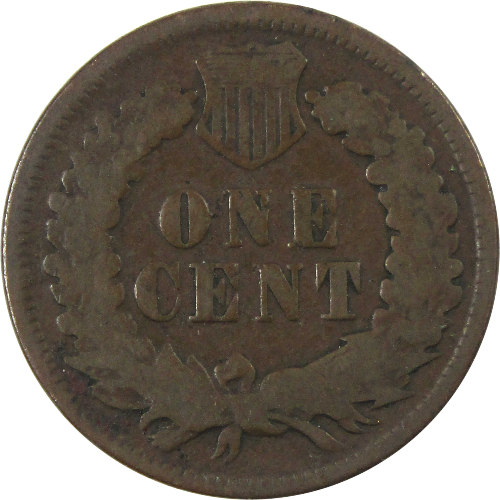 1875 Indian Head Cent AG About Good Penny 1c Coin SKU:I13892