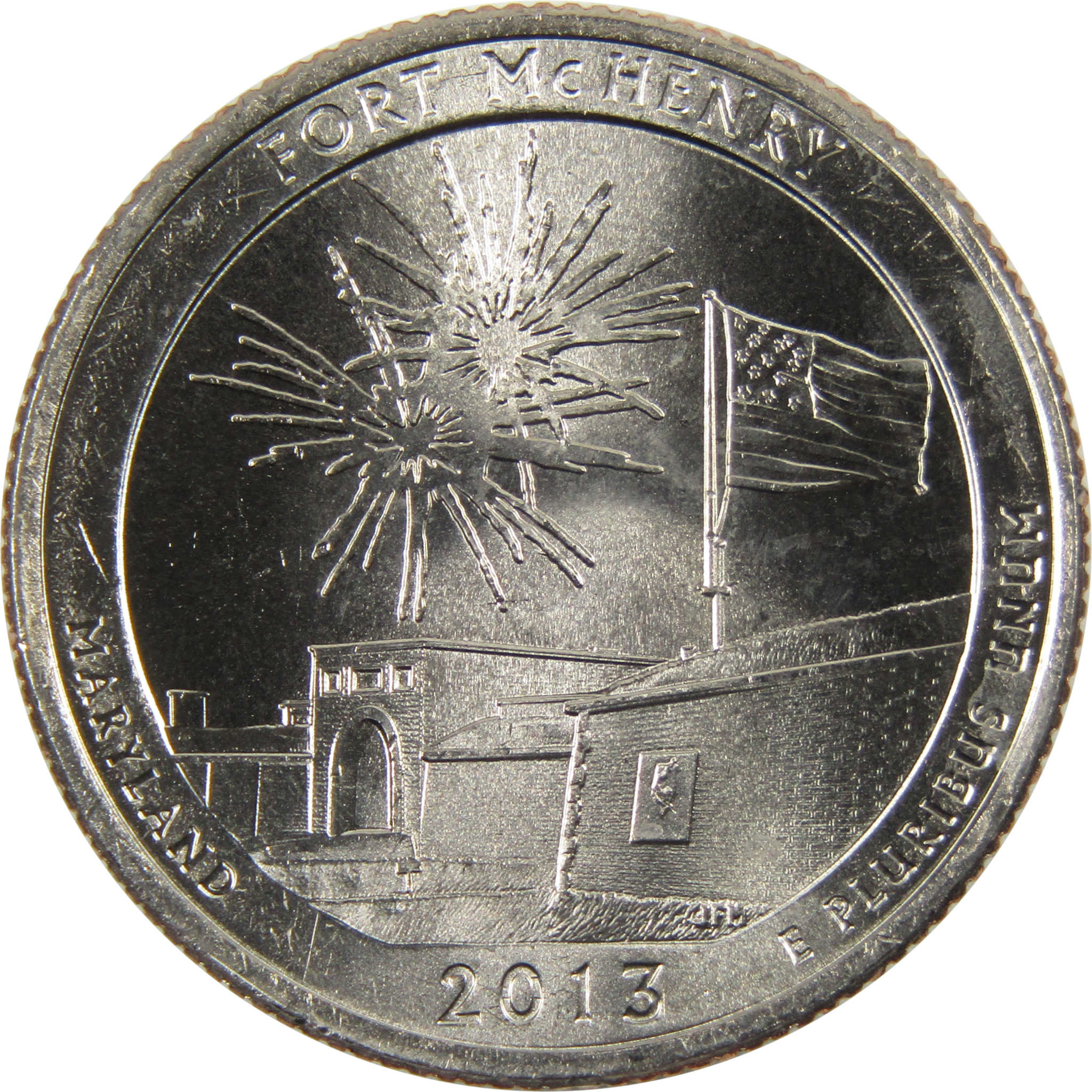 2013 P Fort McHenry National Park Quarter BU Uncirculated Clad 25c