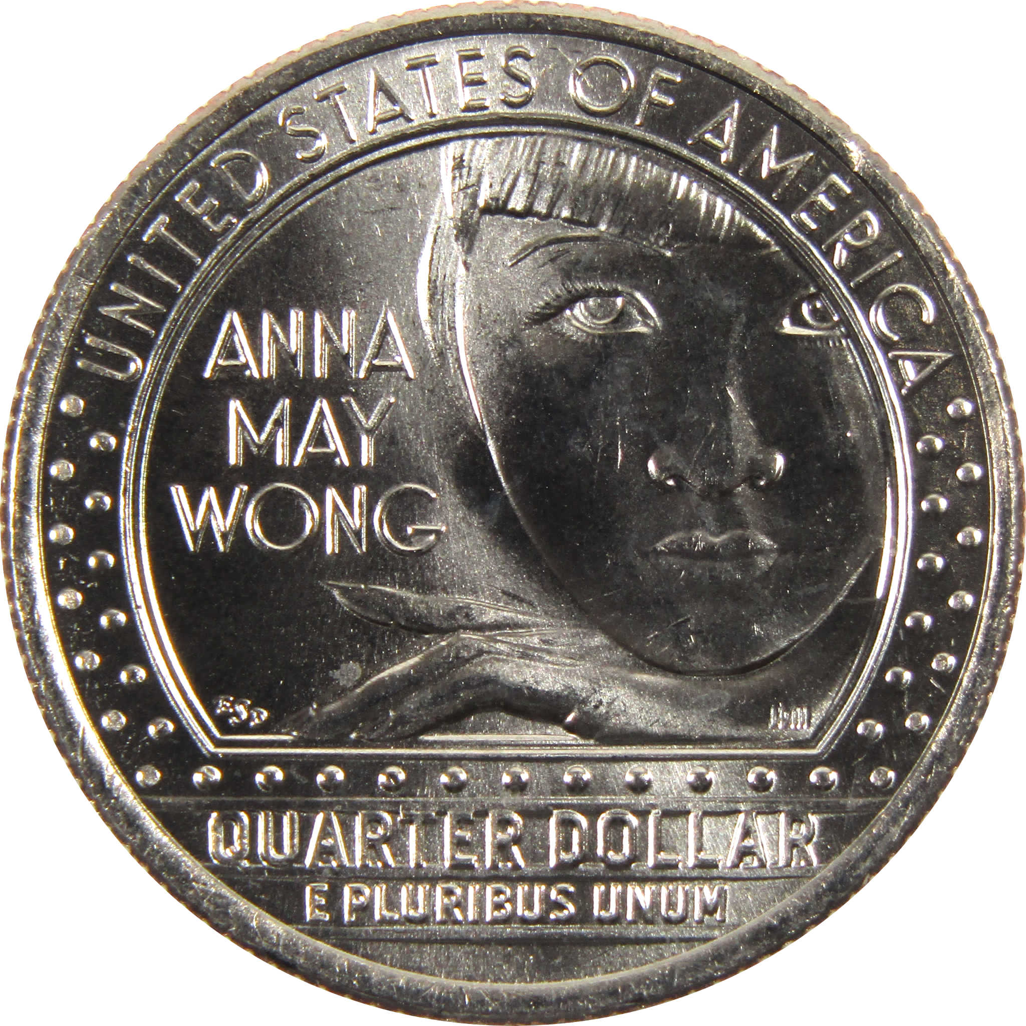 2022 P Anna May Wong American Women Quarter BU Uncirculated Clad Coin