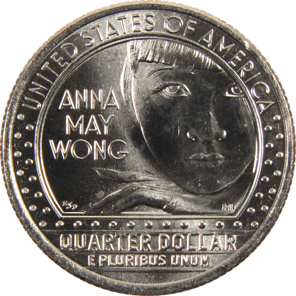 2022 P Anna May Wong American Women Quarter BU Uncirculated Clad Coin