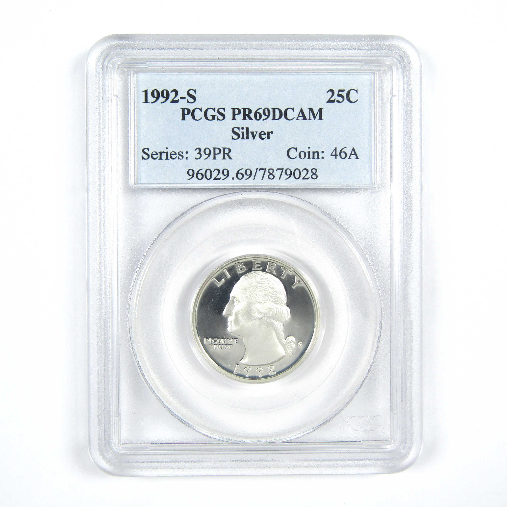 1992 S Washington Quarter PR 69 DCAM PCGS Silver 25c Proof SKU:CPC7405