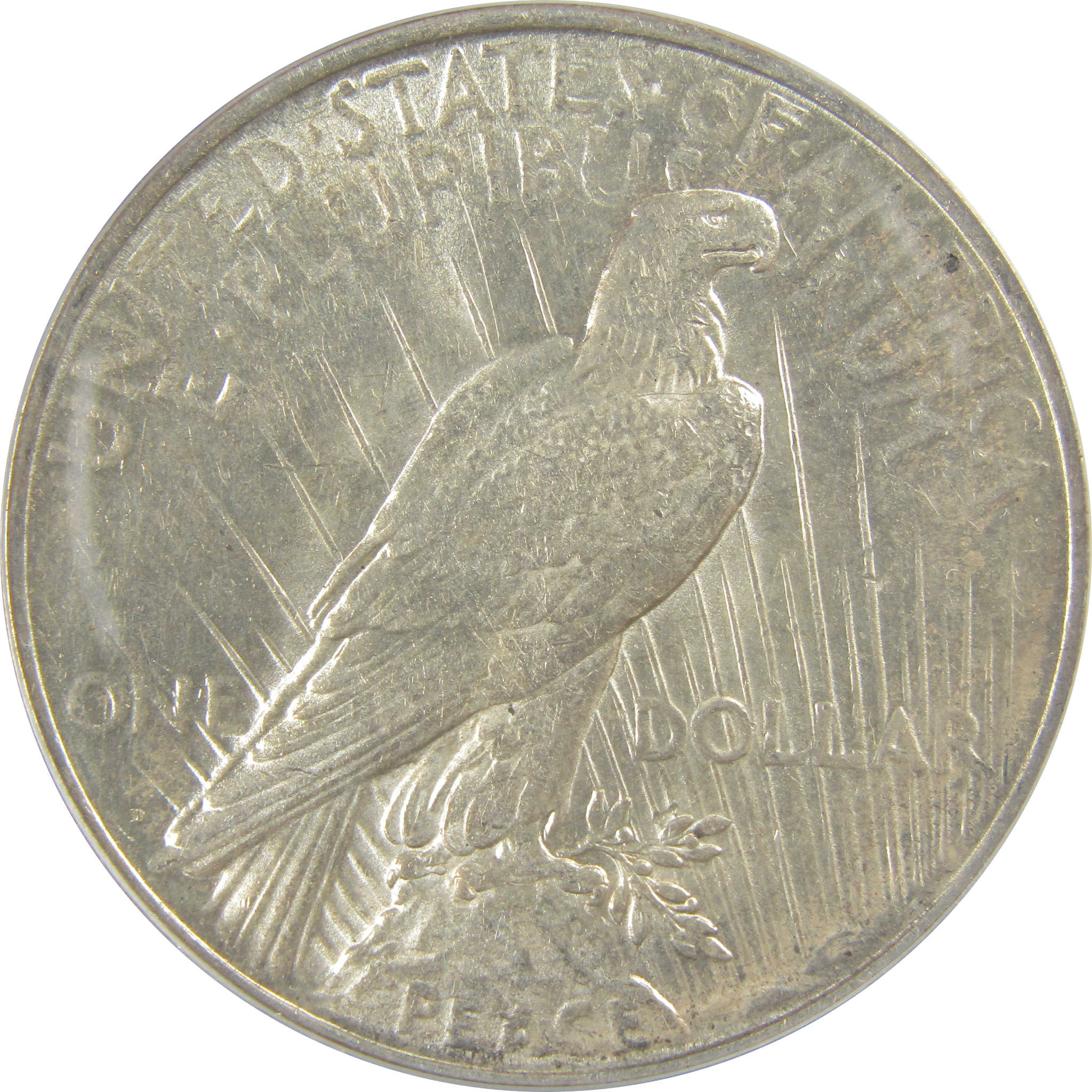 1927 D Peace Dollar AU 58 ANACS Silver $1 Coin SKU:I20433