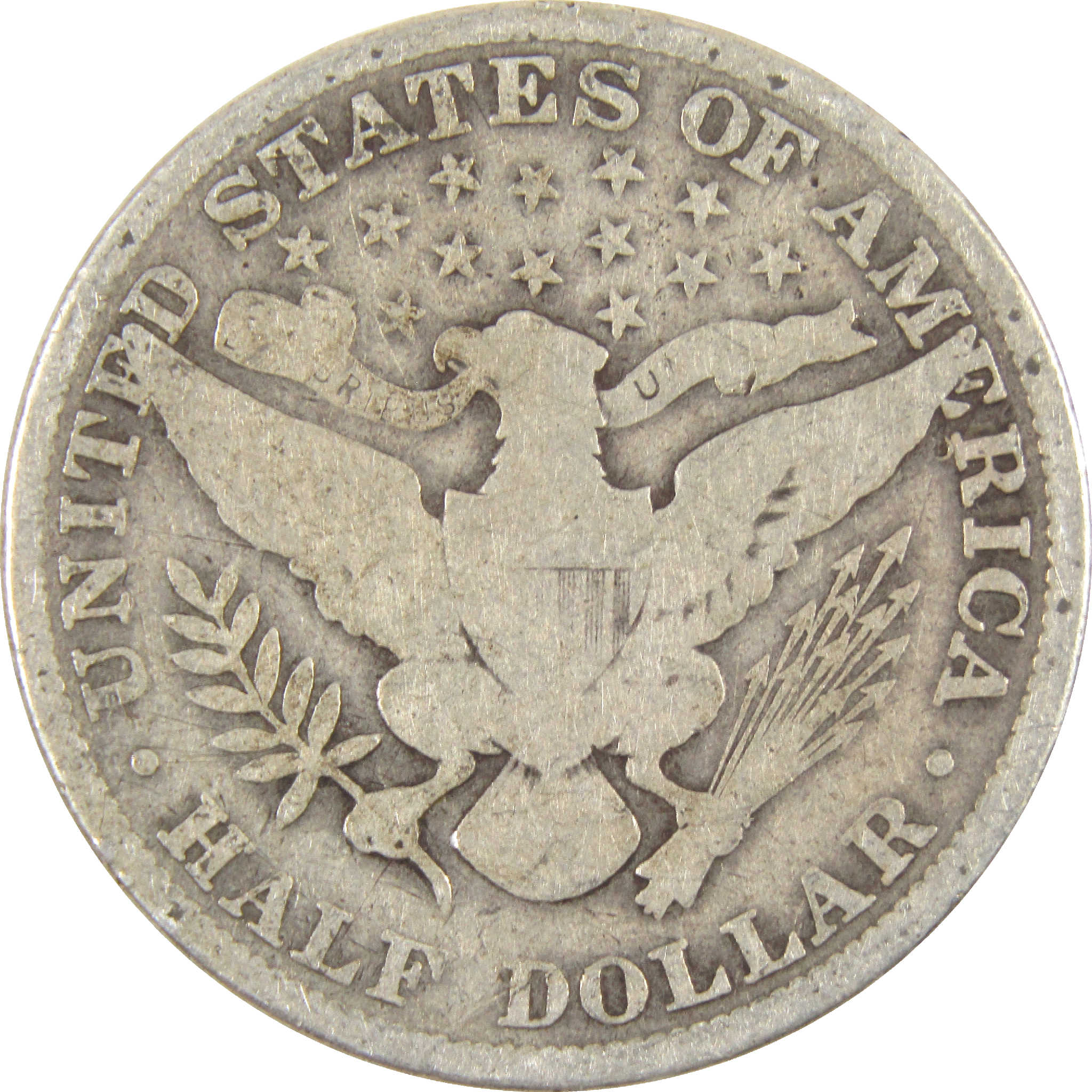 1908 Barber Half Dollar G Good Silver 50c Coin