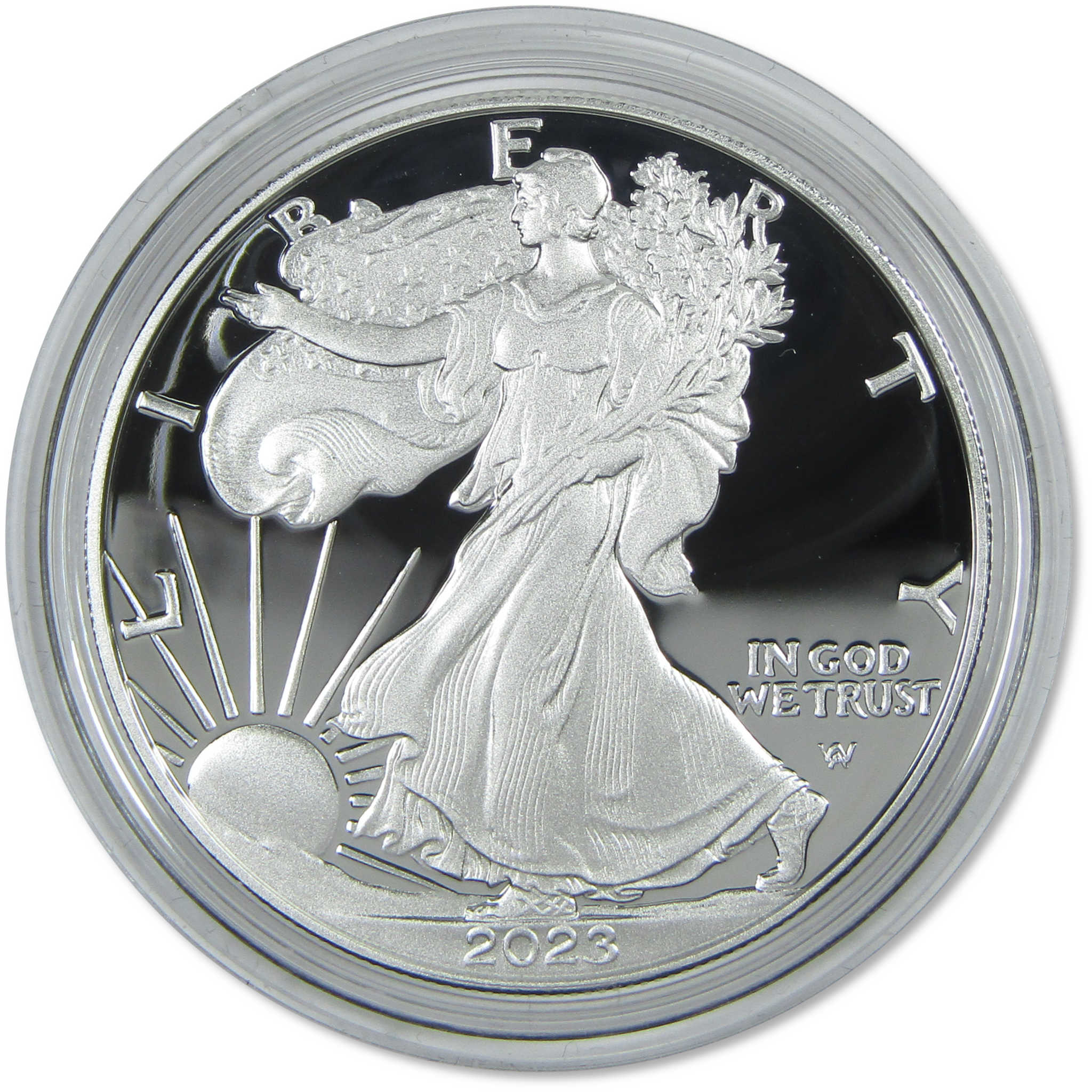 2023 W American Eagle Proof 1 oz .999 Silver Bullion $1 Coin OGP COA