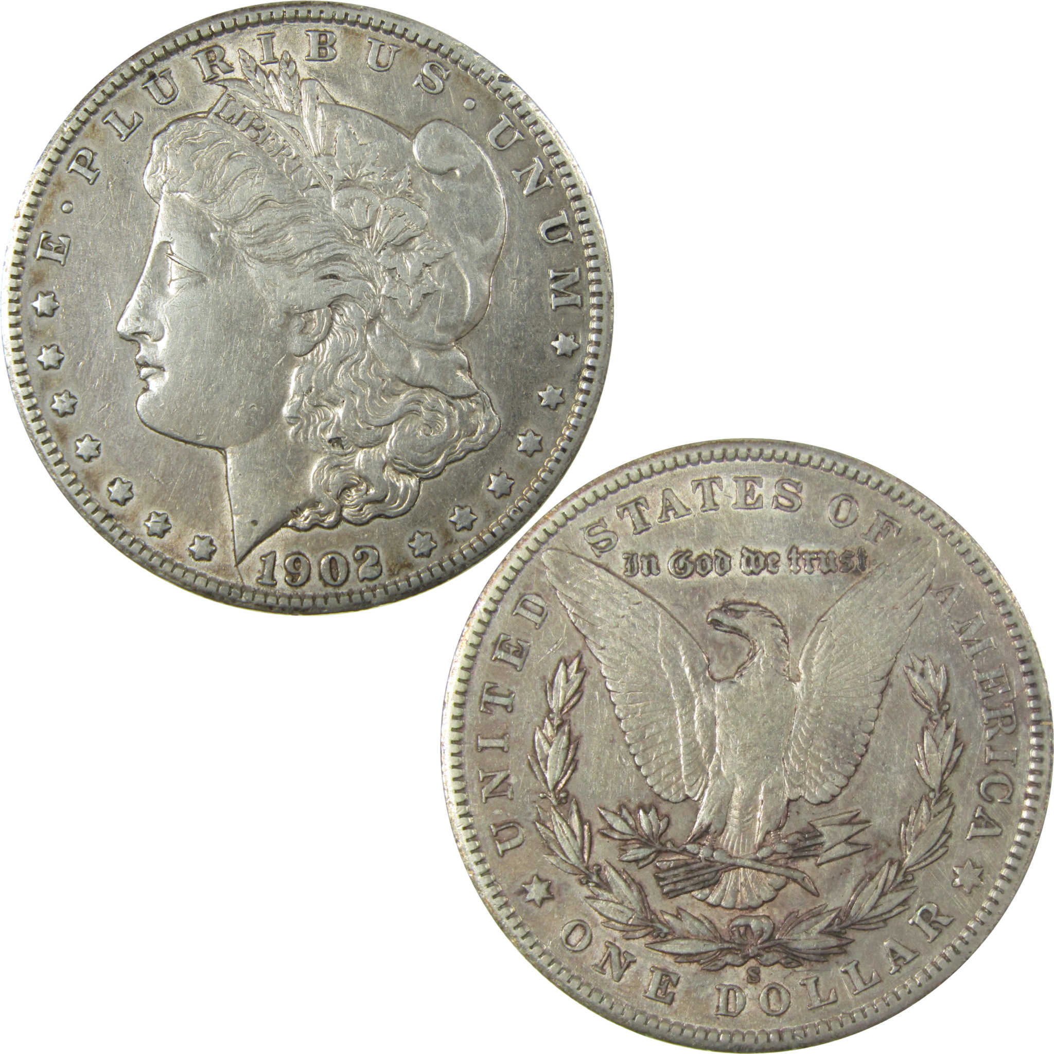 1902 S Morgan Silver Dollar XF EF Extremely Fine Details SKU:I28094 - Morgan coin - Morgan silver dollar - Morgan silver dollar for sale - Profile Coins &amp; Collectibles