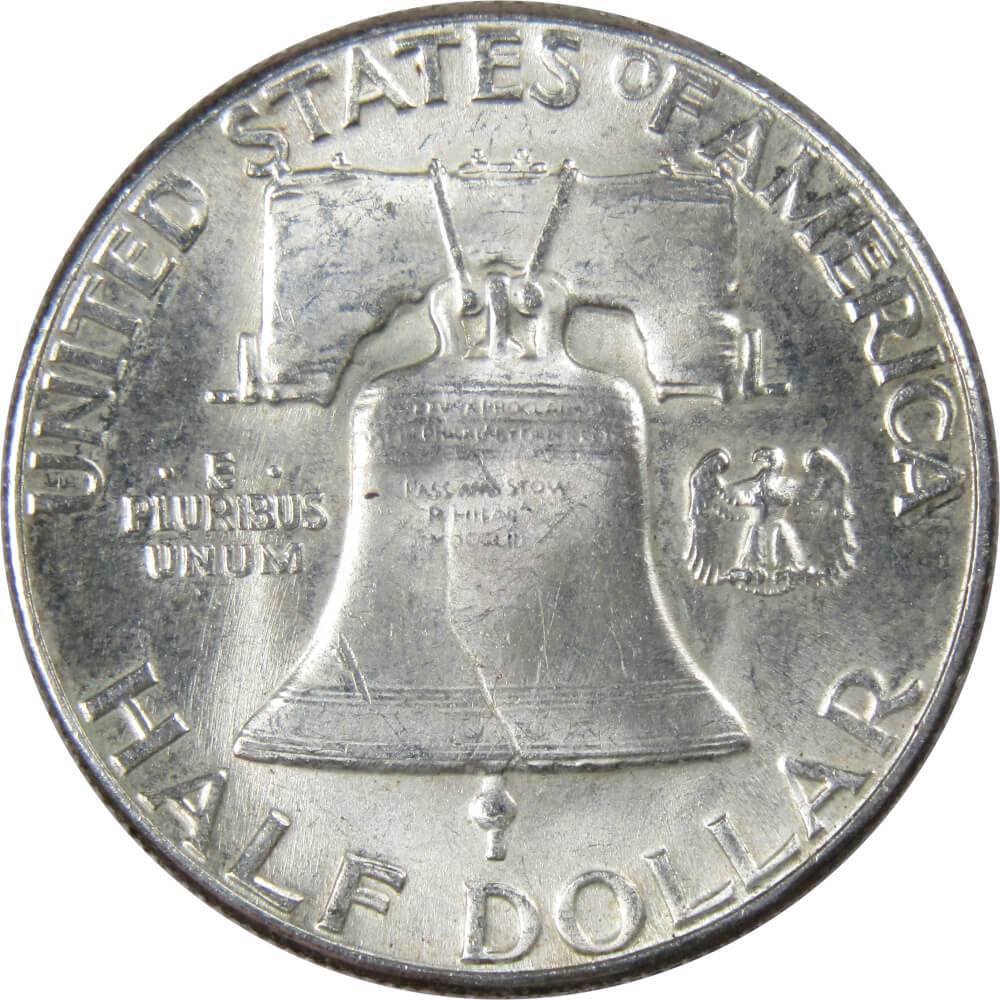 1958 Franklin Half Dollar AU About Uncirculated Silver 50c Coin