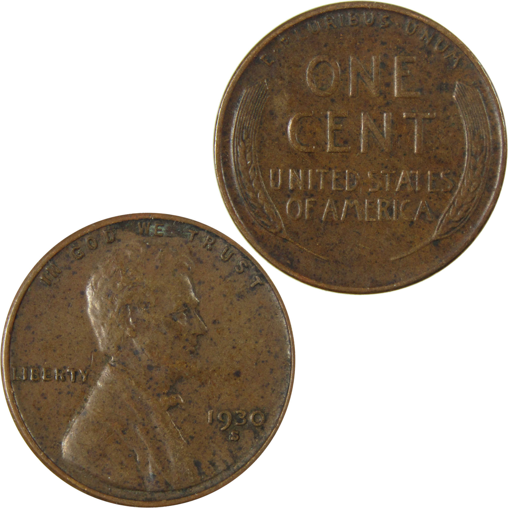 1930 S Lincoln Wheat Cent VF Very Fine Penny 1c Coin SKU:I27147