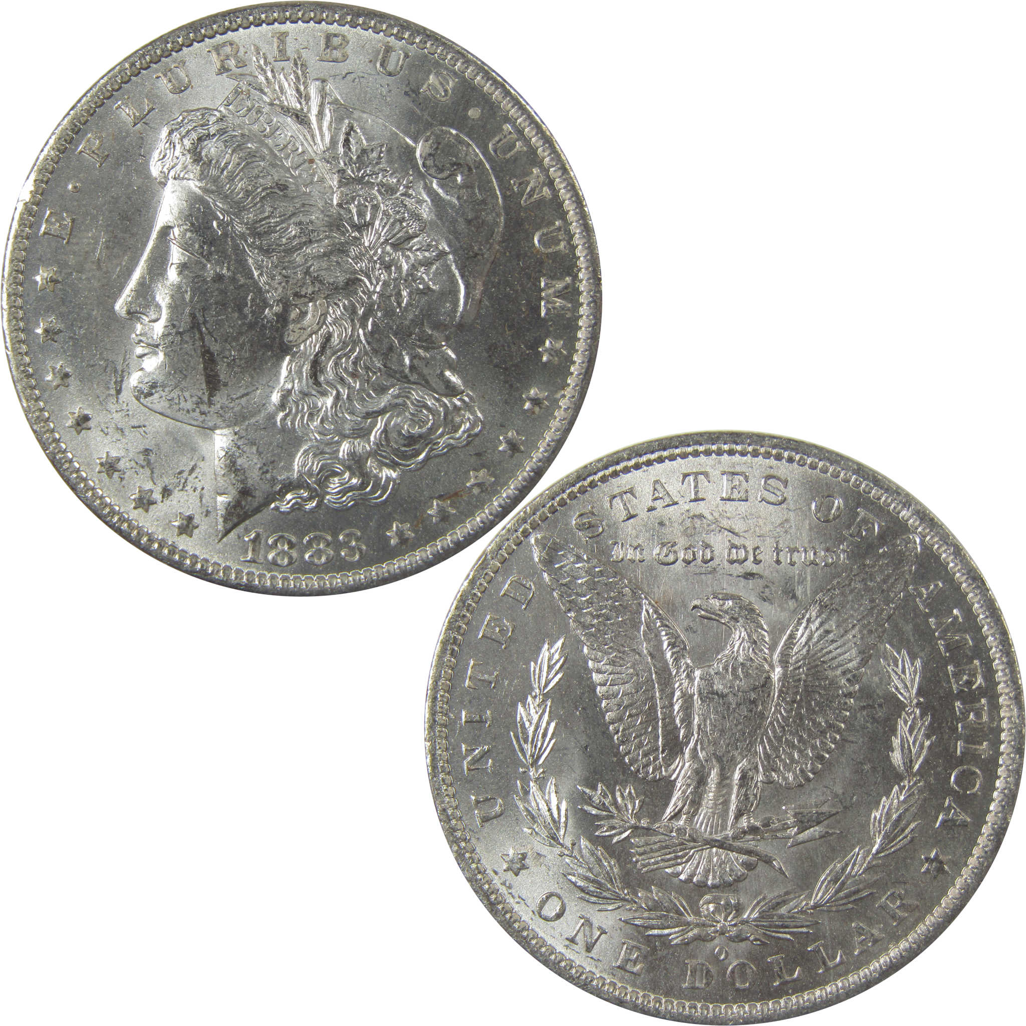 1883 O Morgan Silver Dollar Uncirculated Mint State $1 Coin SKU:I24830